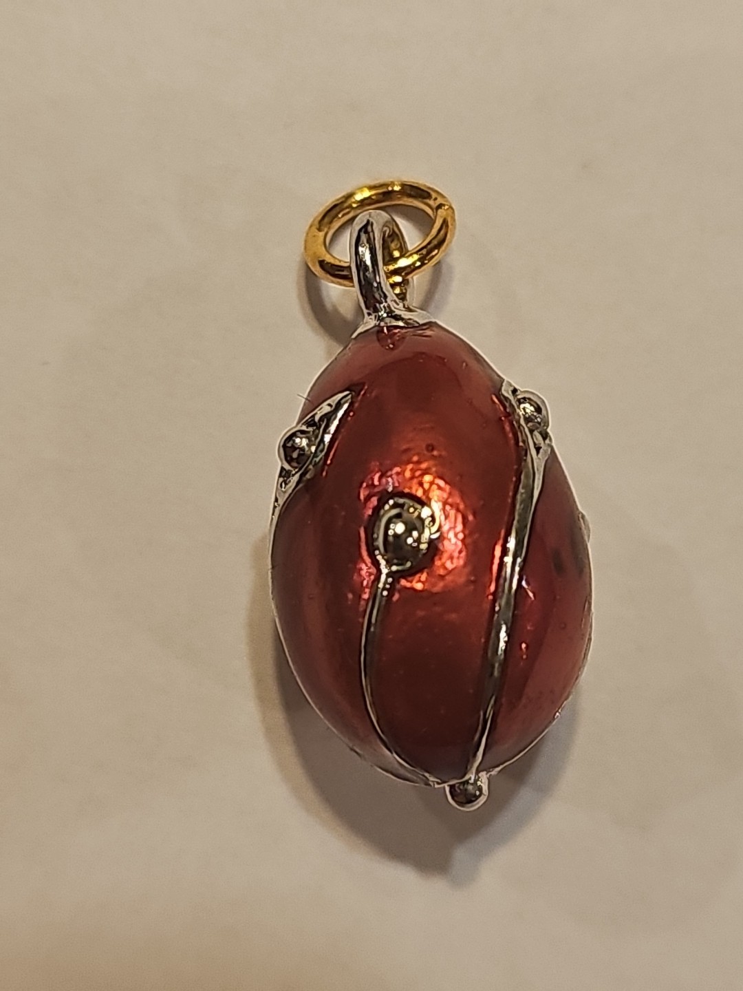 LOT OF 6 JOAN RIVERS ENAMEL FABERGE EGG STYLE CHARMS