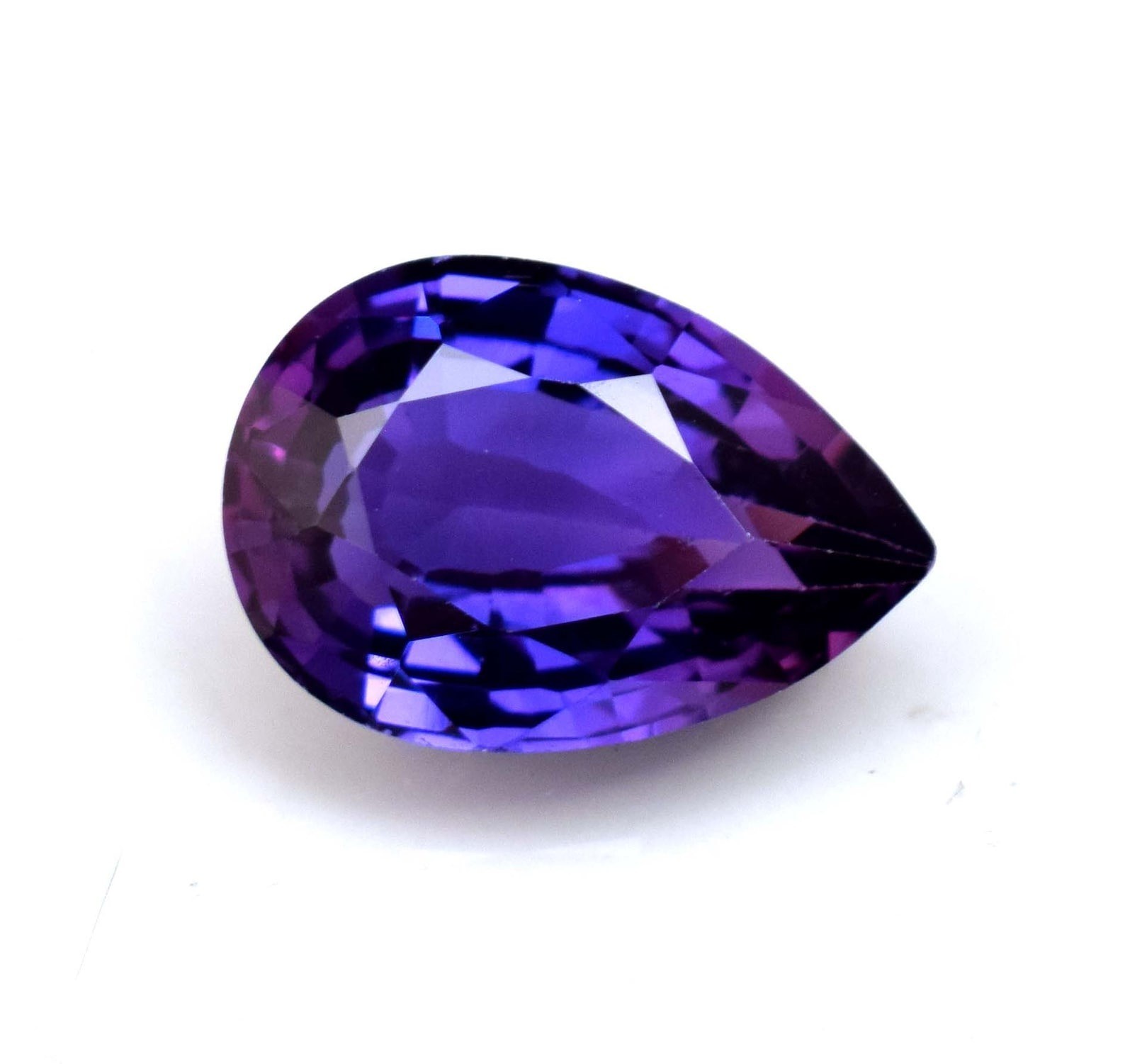 9.45 Ct Natural Purple Blue Sapphire Pear Cut Loose Gemstone Certified