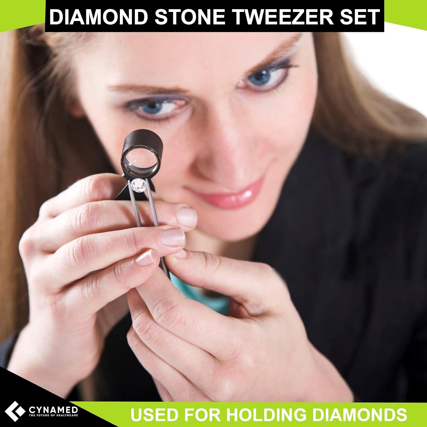 Cynamed Precision Hobby Tweezers Tool Set Long Tweezers Kit Curved Tweezers 4pcs