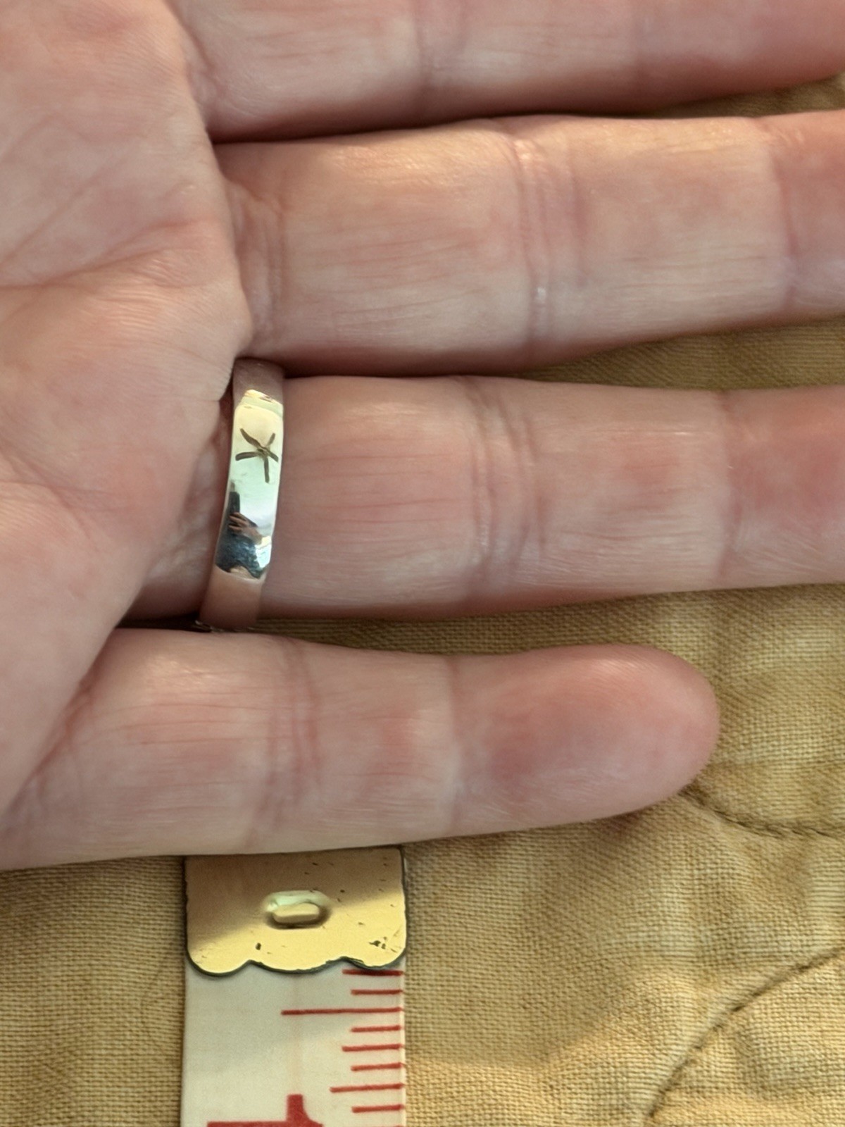 Hans D Krieger HDK 18K White Gold Diamond 4mm Band Ring, New! 4.6 gms Sz 6.5