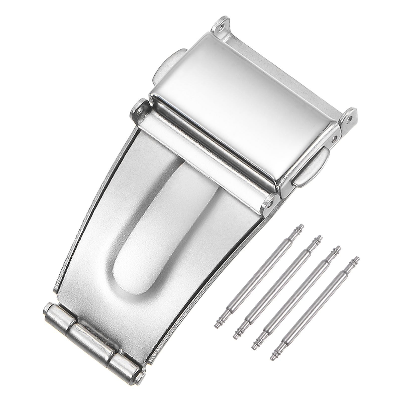 Watch Deployment Clasp Buckle 18mm Width Stainless Steel Watchband Extender