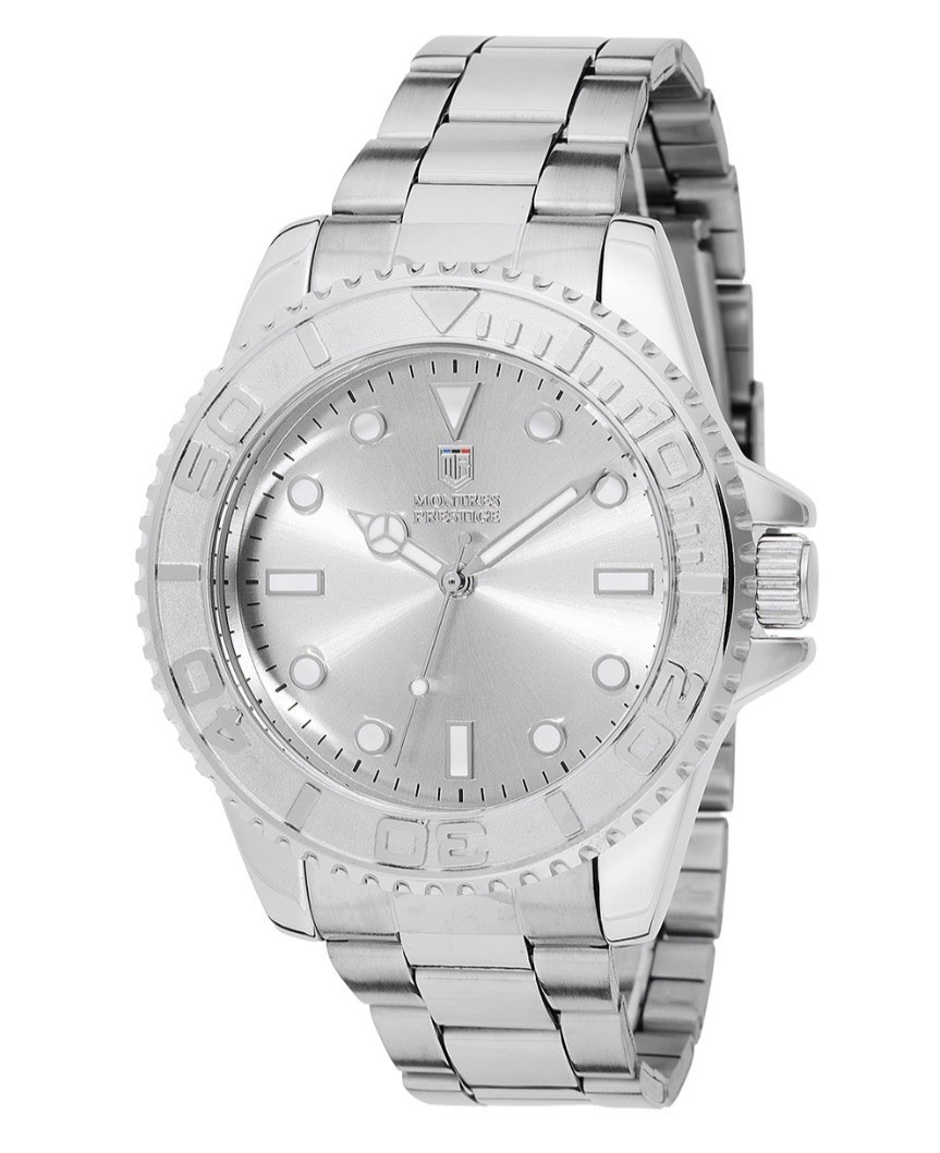 Montres Prestige X Mens 43mm Watch 30m H2o Resist. Flame Fusion Crystal MPW-0266