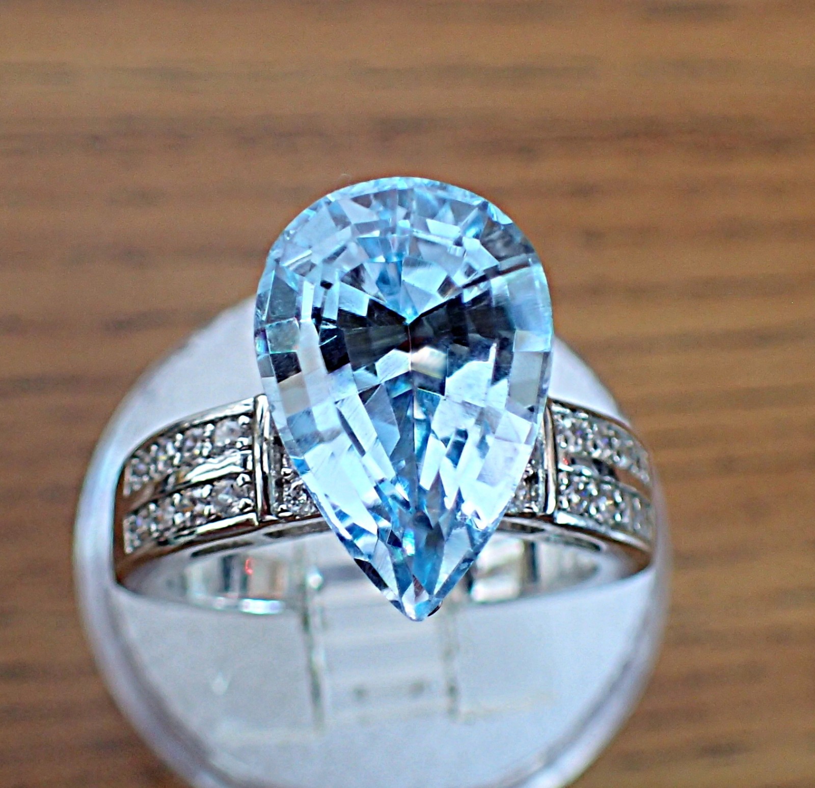 Blue Topaz 8.43 Ct. Genuine Swiss Blue Topaz Pear Shape Loose Stone Gemstone