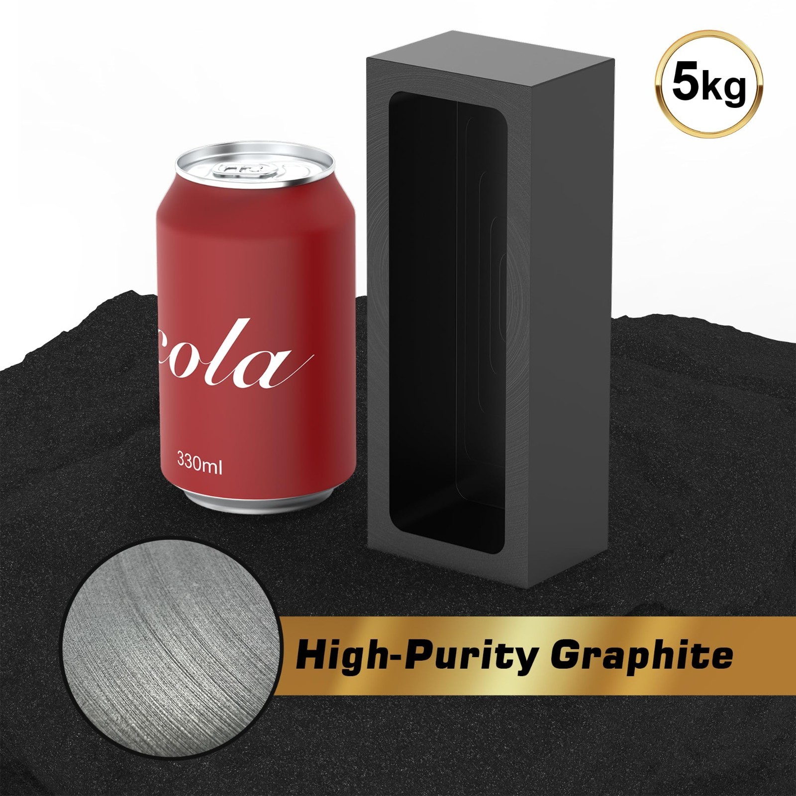 5kg Premium Graphite Ingot Mold for Metal Casting – High-Purity, Heat Resistant