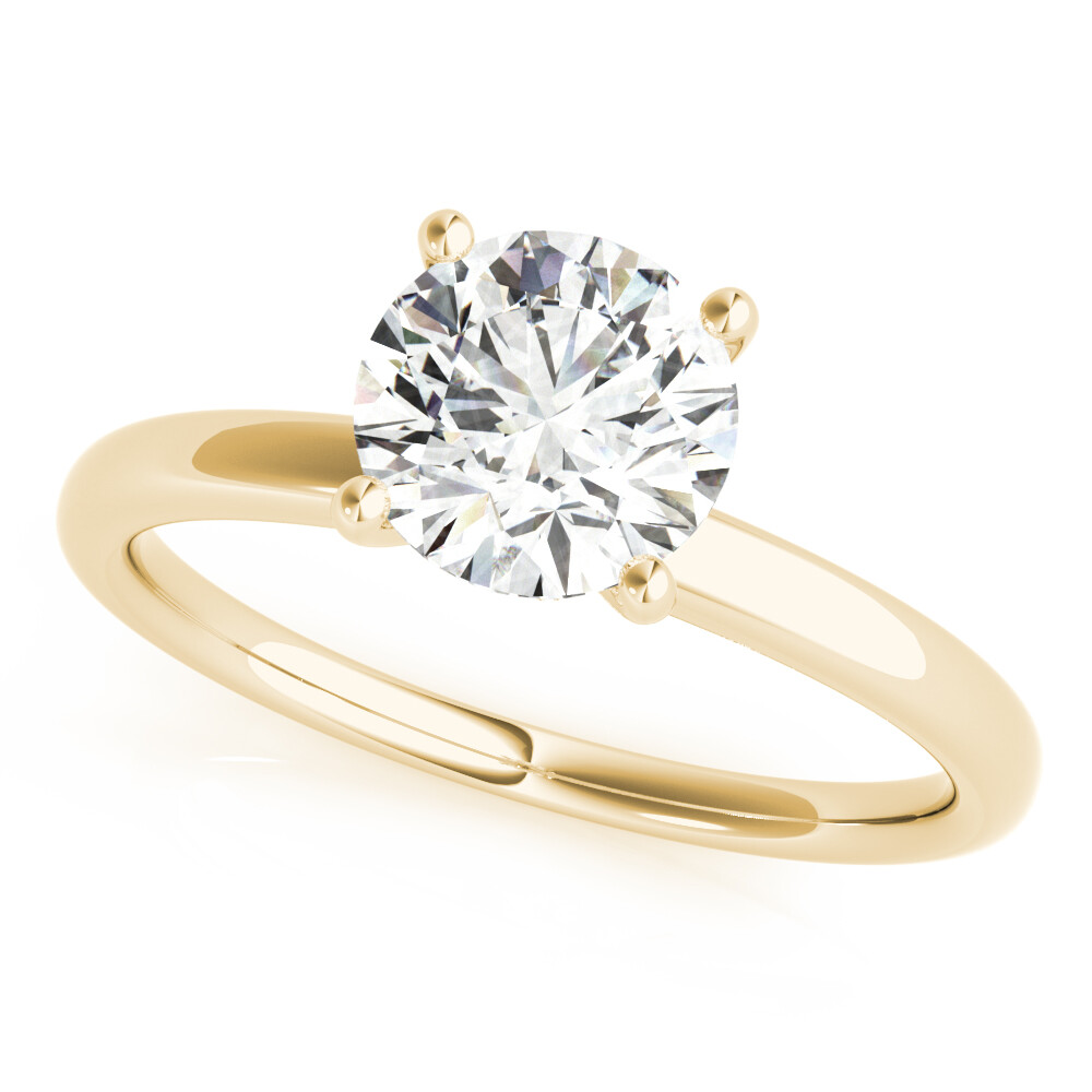2.00 Carat Forever One Moissanite Solitaire Ring 14k Gold Charles & Colvard