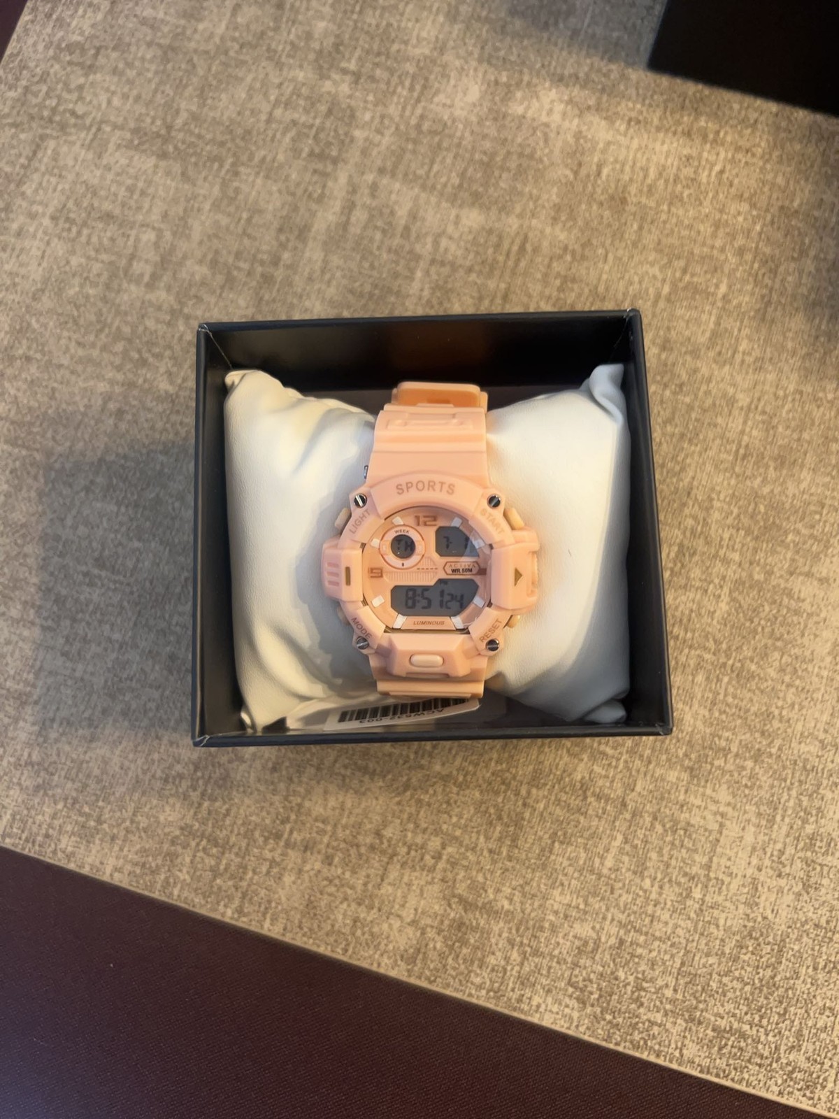 Activa Sports Womens Digital Quartz Watch Pink Resin Strap 50m Water Resistant