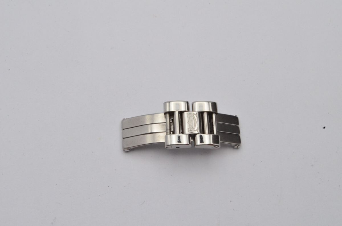 Cartier Ligne 21 Damen Stahl Armband Faltschließe 14Mm Deployment Clasp Vintage
