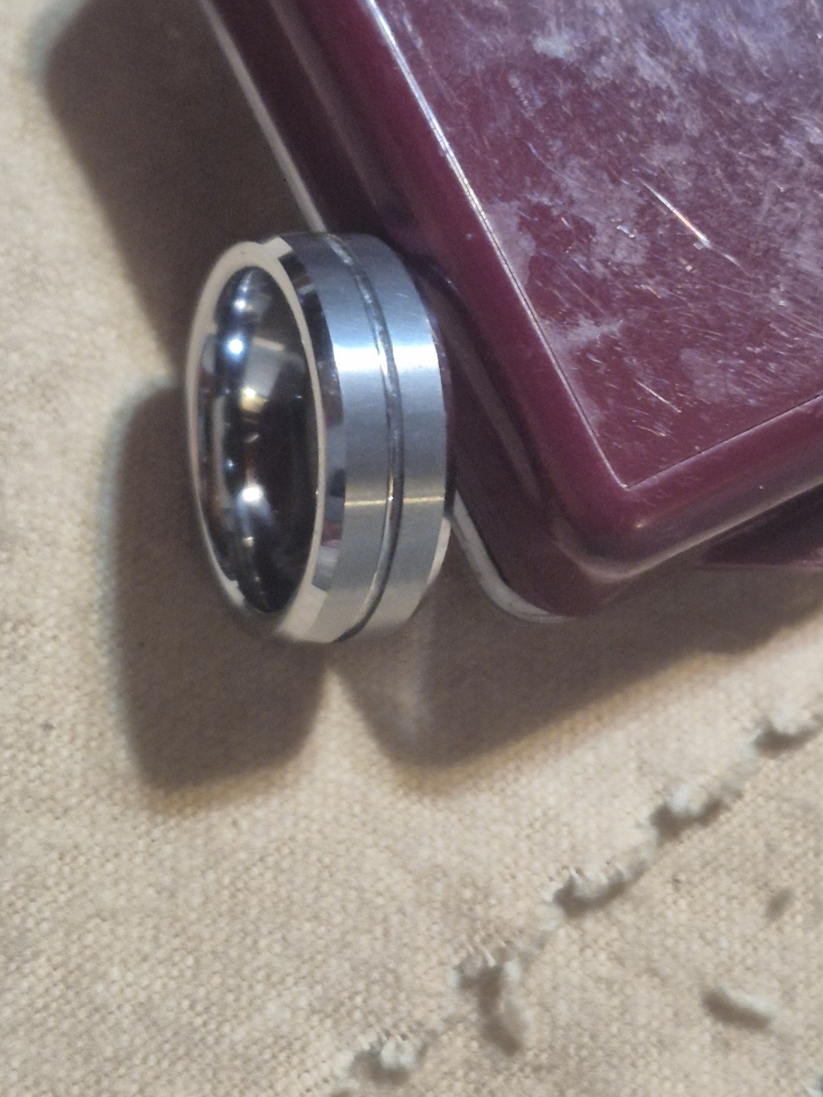 Mens Size 10 Tungsten Ring ( Wedding Ring Acceptable)