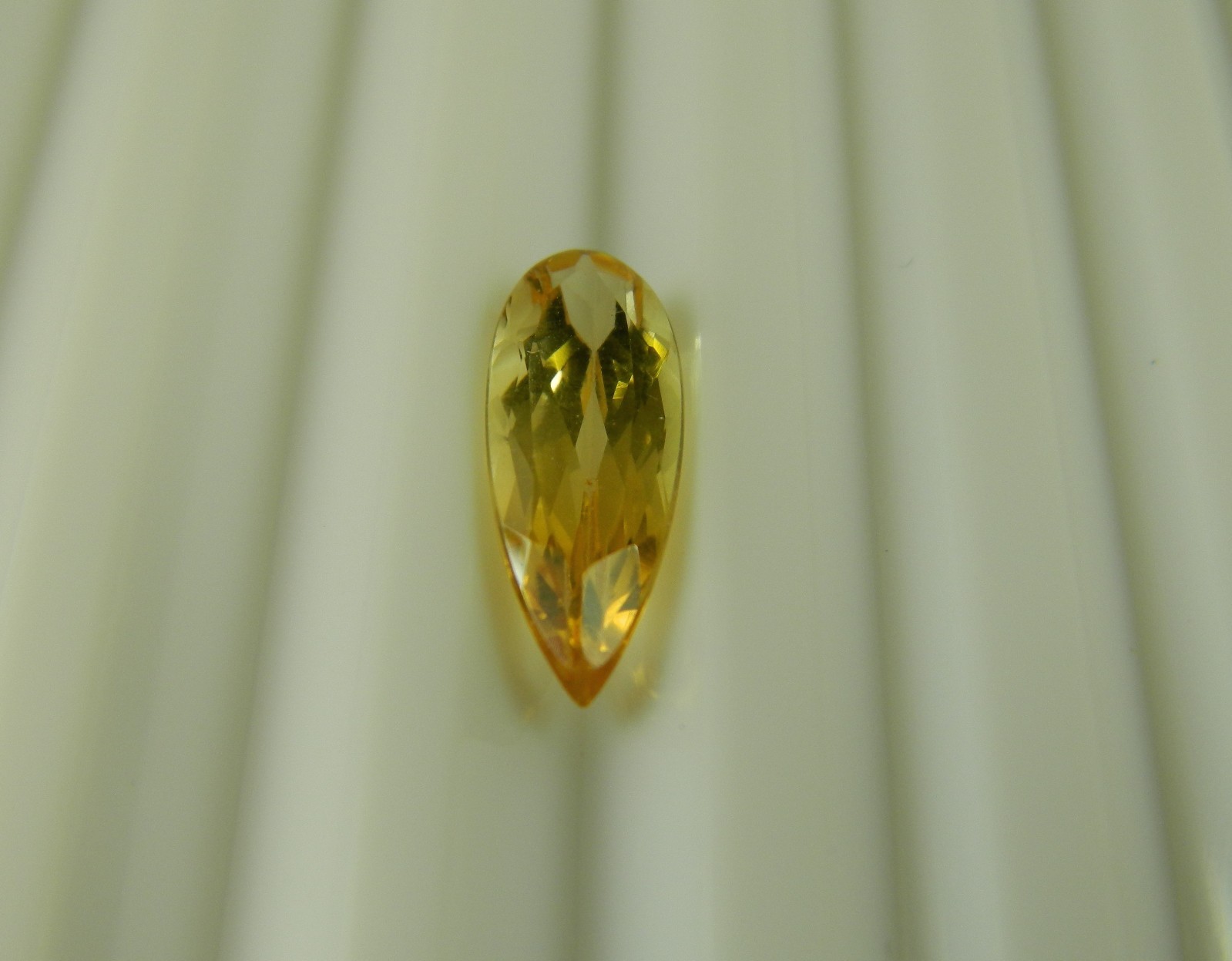 Imperial Topaz 2.26 Ct Clarity IF Pear Cut Natural Golden Brazil I071