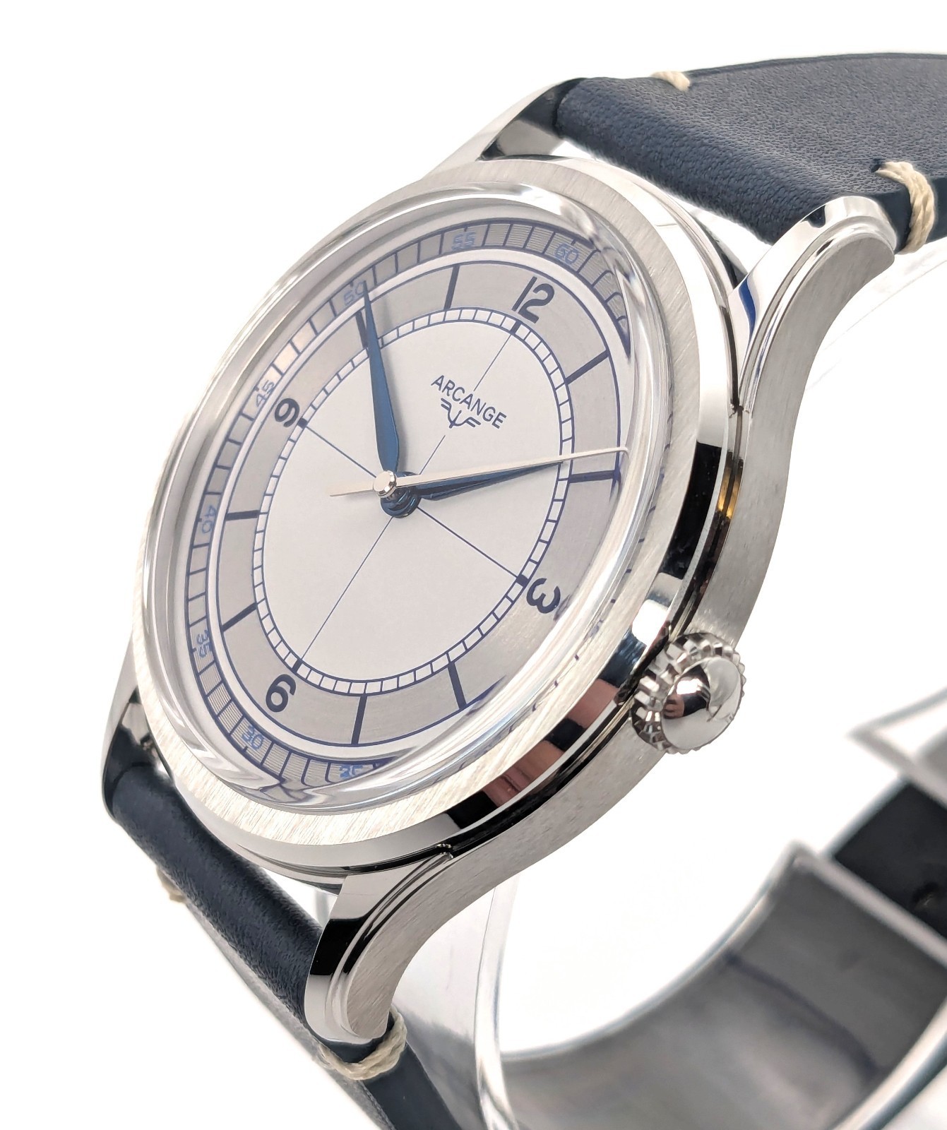 Arcange AS01 Polar Grey Sector Dial with Leather Strap – US Stock