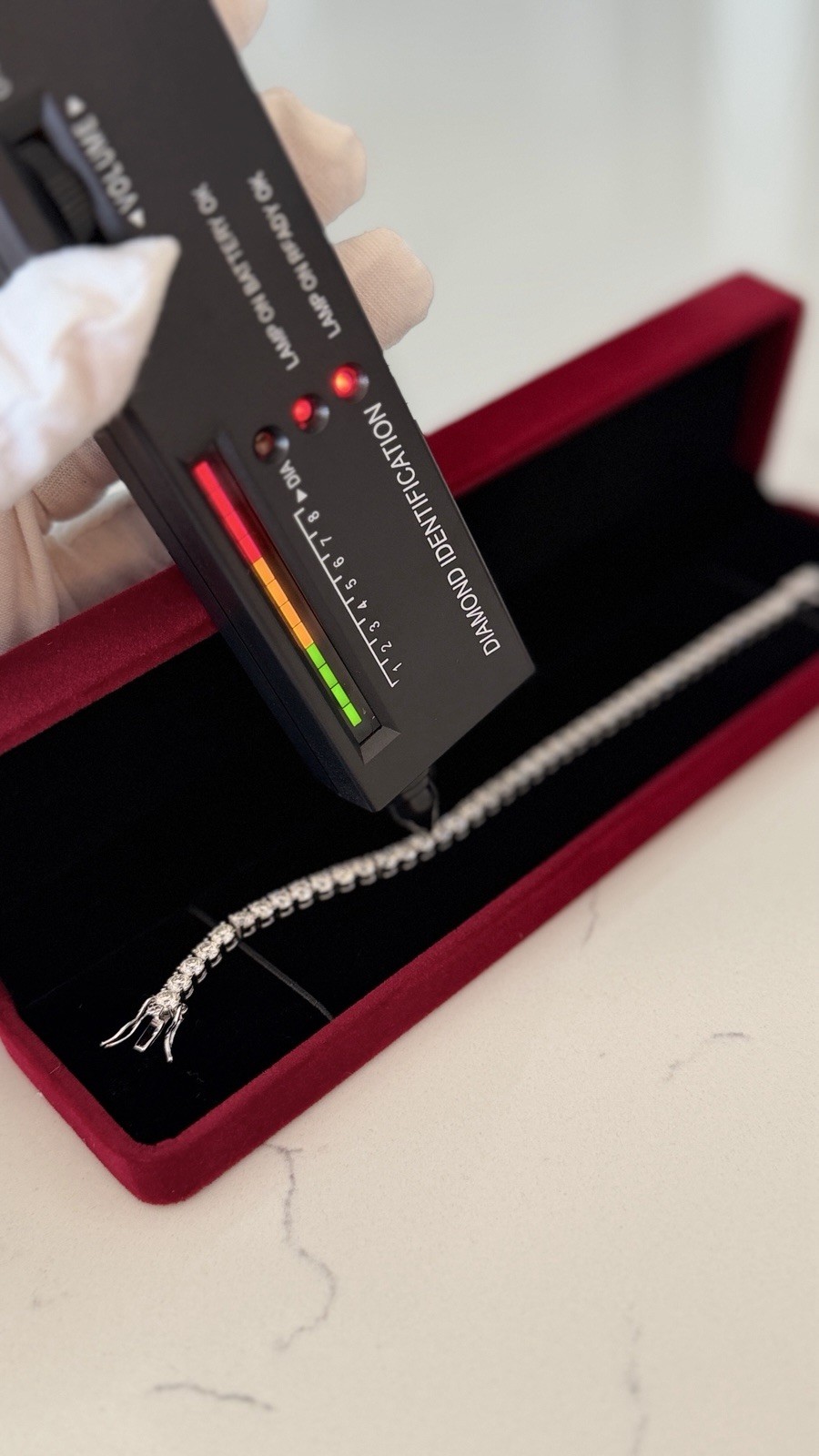 VVS1 GRA Certified Moissenite Tennis Bracelet Silver, Round 7″ 4MM