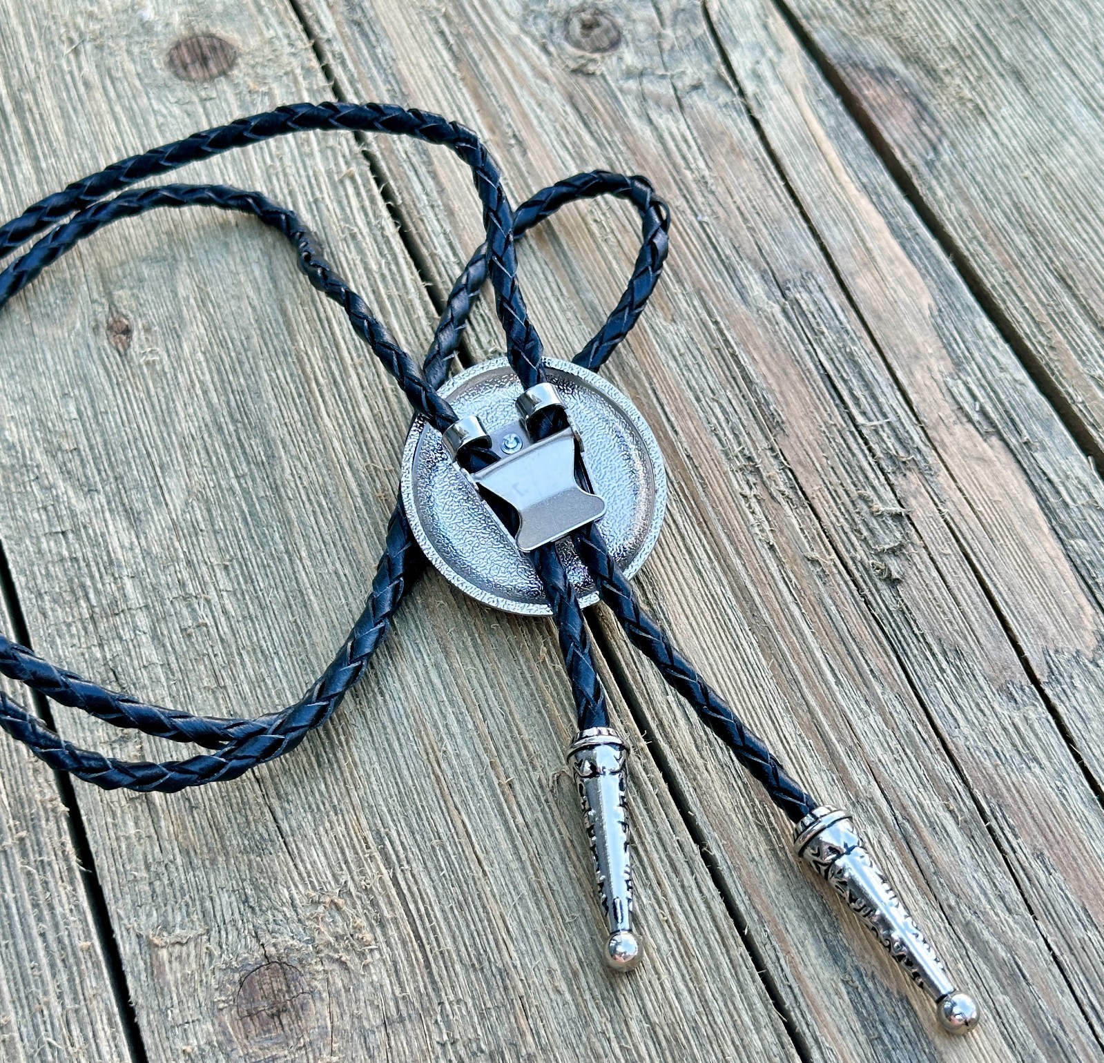 Bolo Tie Mens Wedding Necklace Leather Rope Western Cowboy Style