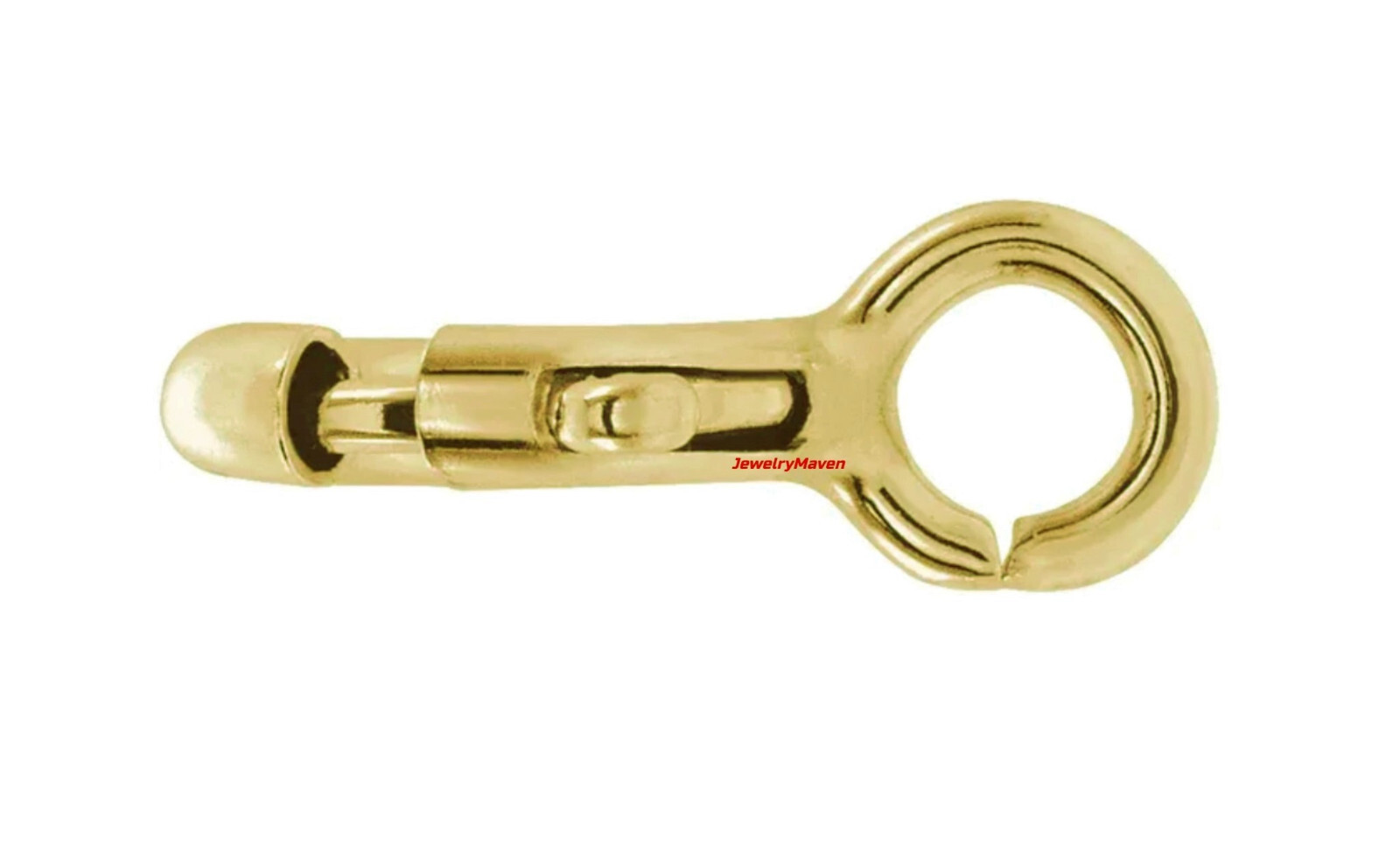 5mm 14k HEAVY DUTY WEIGHT Solid Yellow Gold Spring Ring Clasp OPEN Jump Ring USA