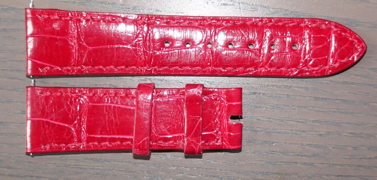 AUTHENTIC Jacob & Co 20 mm Red Leather Watch Strap