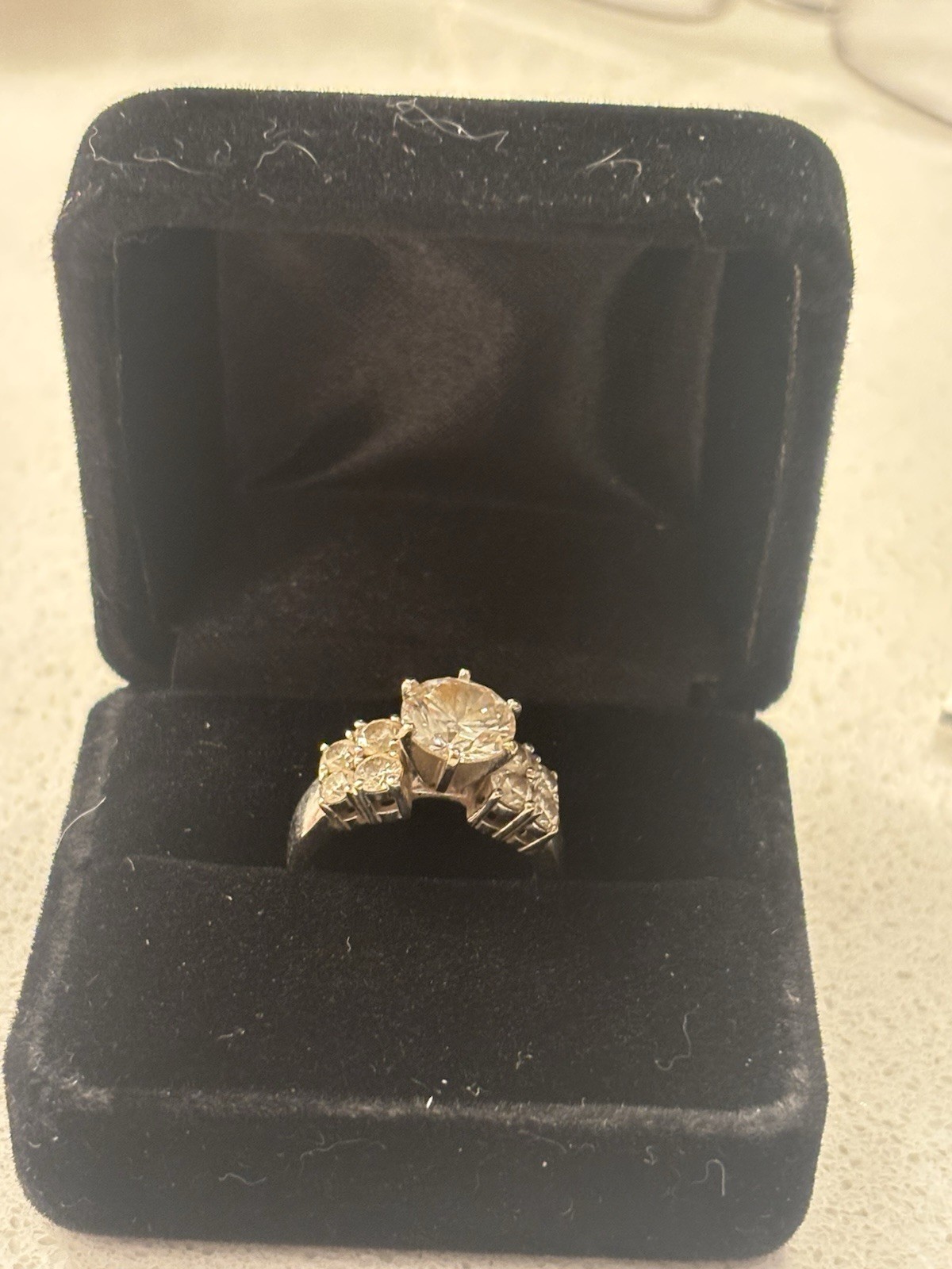 Lab-Created Round Diamond Engagement Ring 1.99ctw 14k White Gold Size 7 PGS