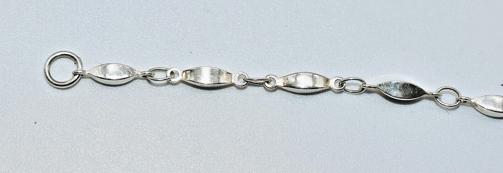 Orange Dahlia Sterling Silver Ankle Bracelet 9-3/4 inch by Ryan Schoolfield