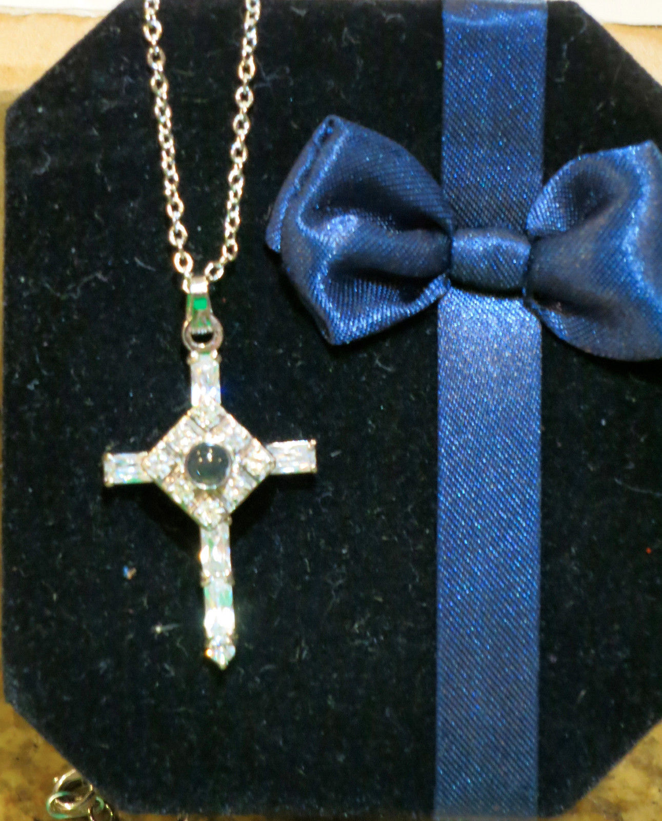 The Lord’s Prayer Sterling Silver SMALL Cross Necklace As Seen On TV Easter Gift