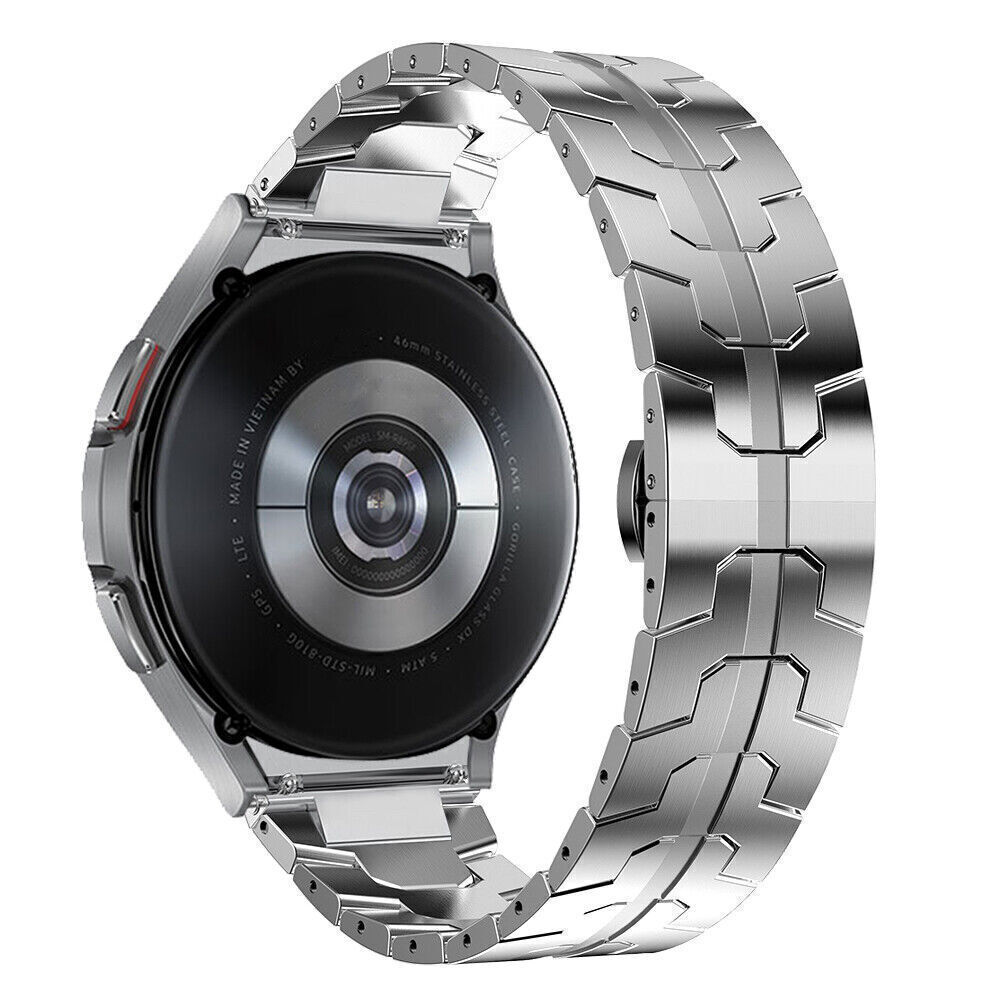 For Samsung Galaxy Watch 6 4 5 Pro 43mm 47mm Classic Stianless Steel Band Strap