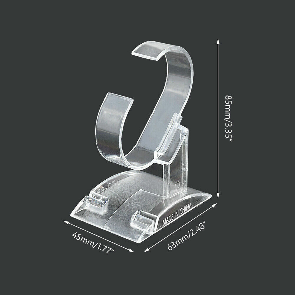 10Pcs Watch Bracelet Display Stand Shop Retail Plastic Rack Holder Showcase