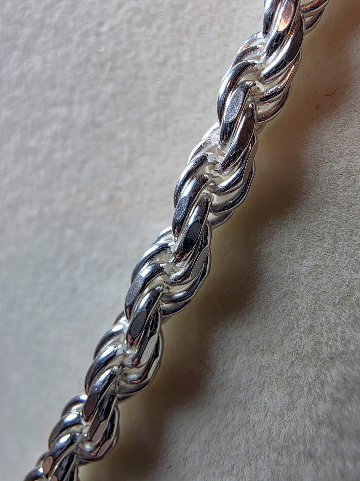26″ 5mm 50g Rope Solid 925 Sterling Silver Stamped