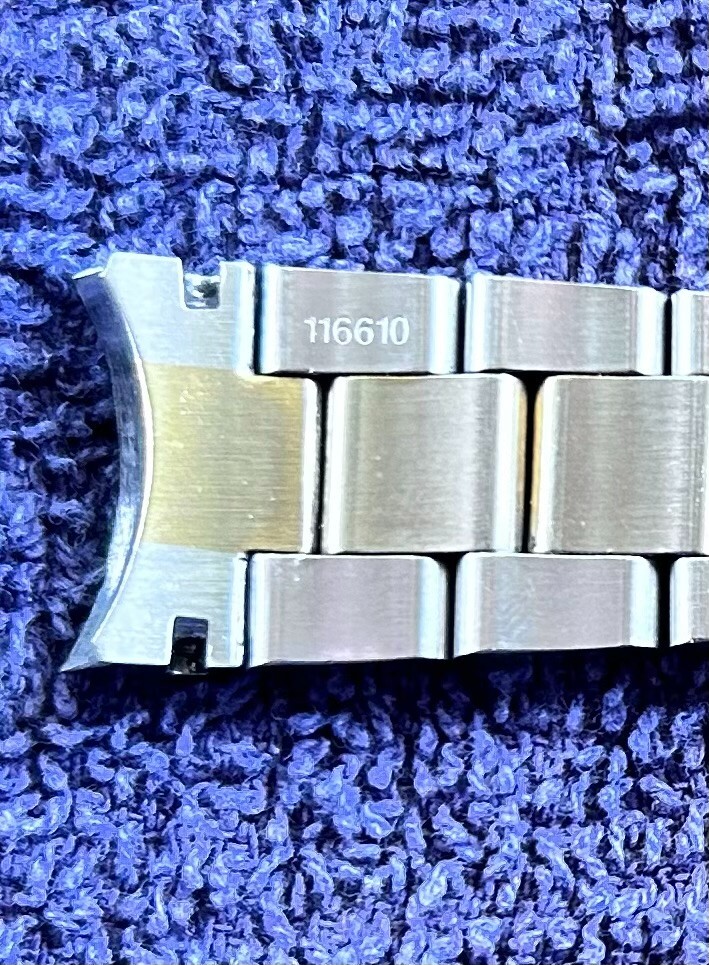 Watch Bracelet Links Gold & Silver Color Marked 116610 – Jubilee Style