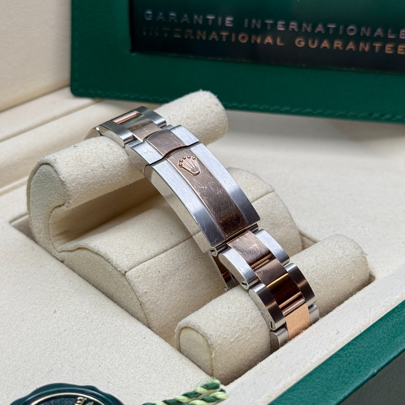 Rolex Datejust 31 Chocolate Diamond Dial Two Tone Rose Gold Diamond Oyster