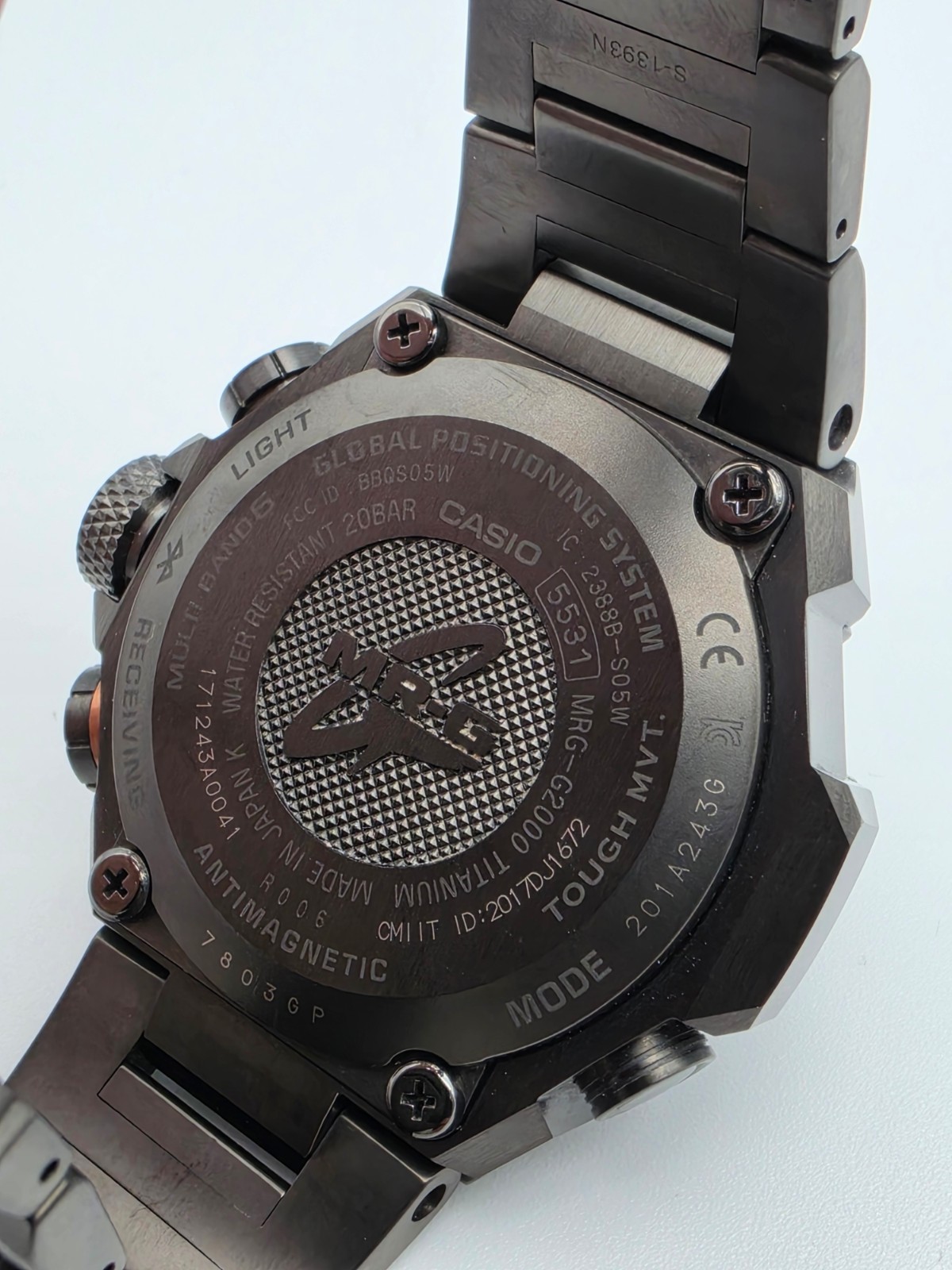 Casio G-Shock MR-G MRG-G2000CB-1AJR GPS Solar Titanium Box Papers