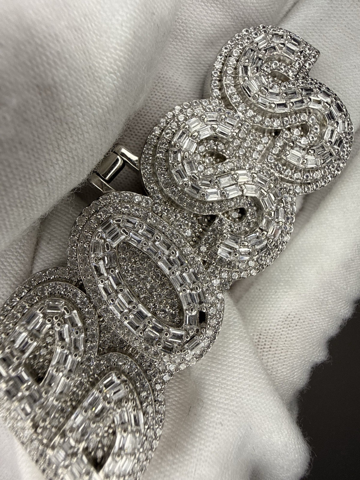 925 Sterling Silver BOSS Pendant Iced Out CZ Hip Hop Charm
