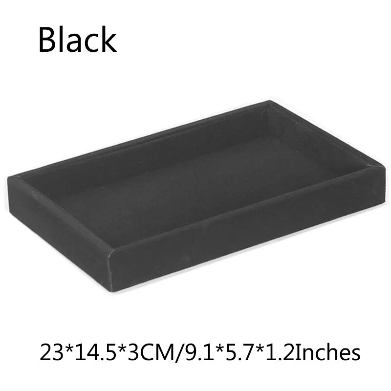 Jewelry Display Storage Tray Earrings Ring Necklace Pendant Bracelet Organizer