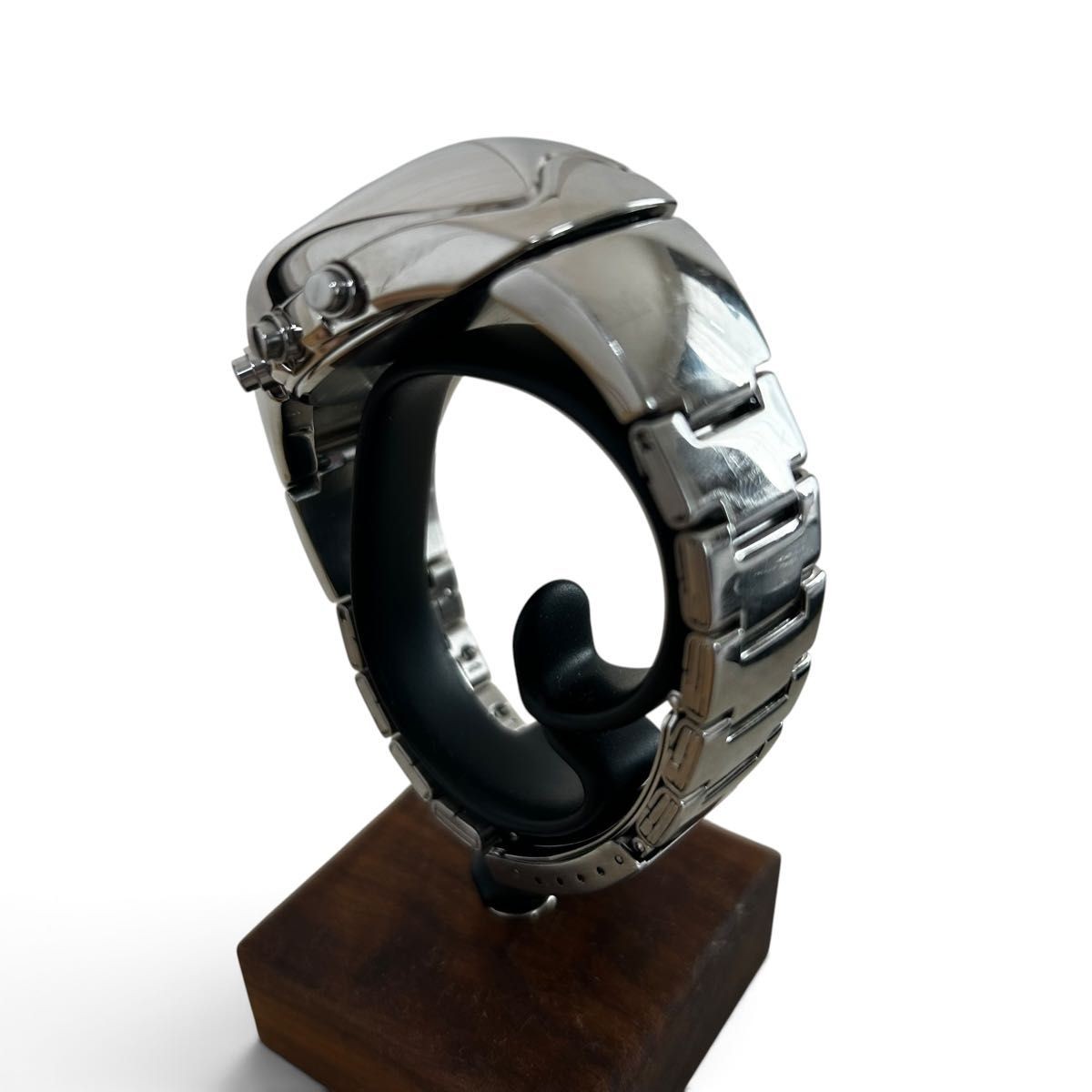 Operation confirmed SEIKO ALBA SPOON w850 Seiko Alba Spoon Digital Silver y2k St