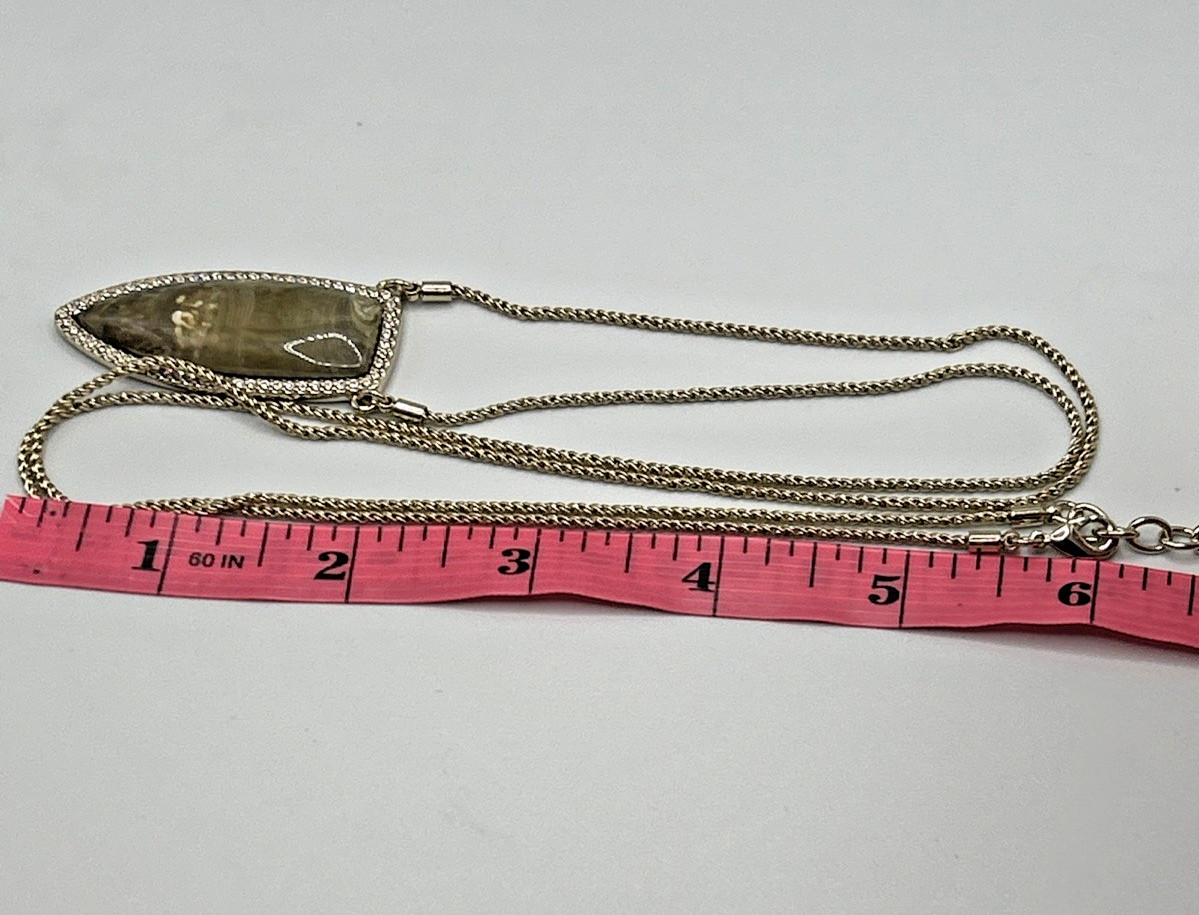 White House Black Market 3 Piece Lot of Long Necklaces Pearl Glass Metal Stone