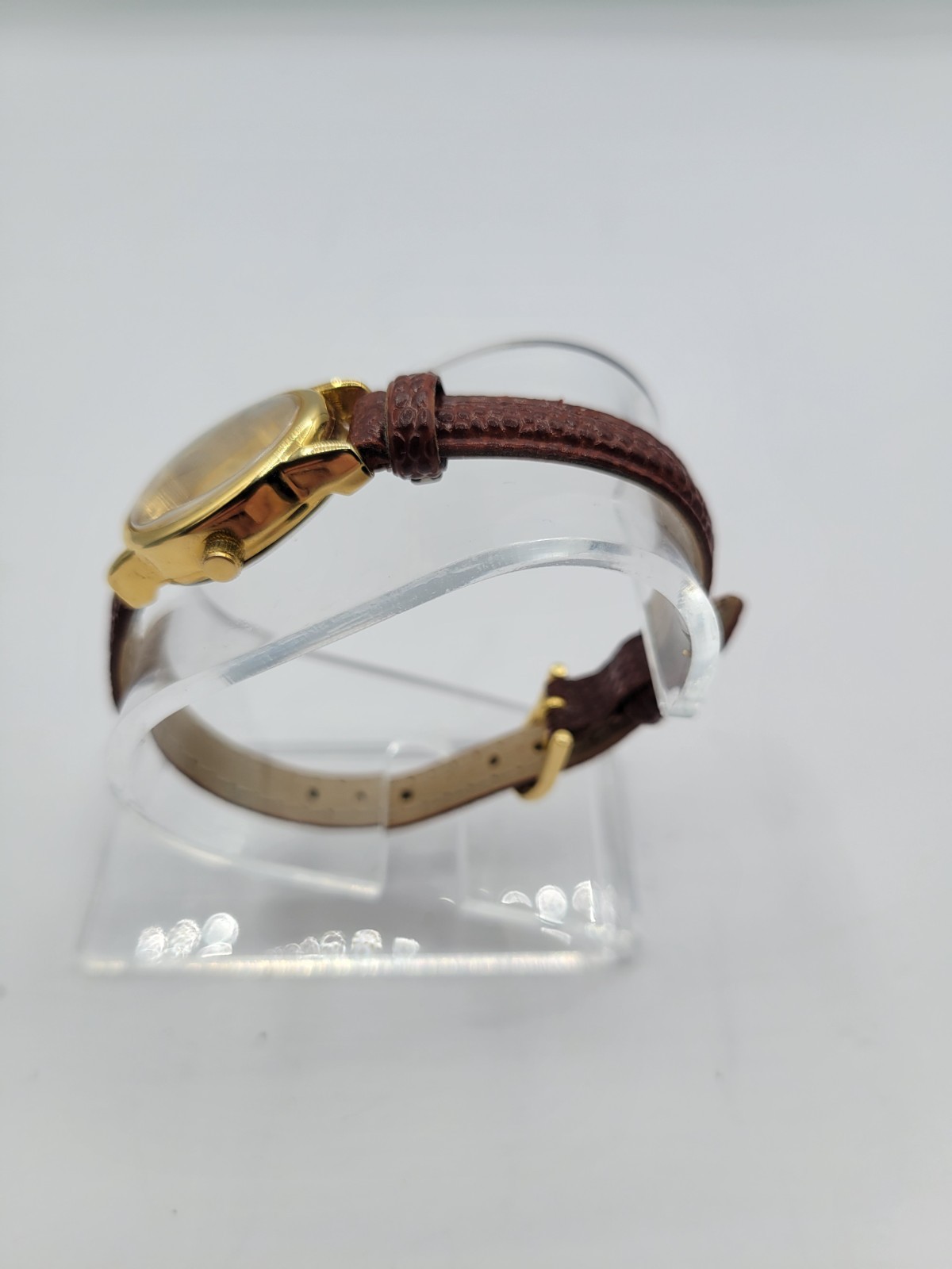 White Stag Women’s Brown Analog Buckle Band Watch With New Battery