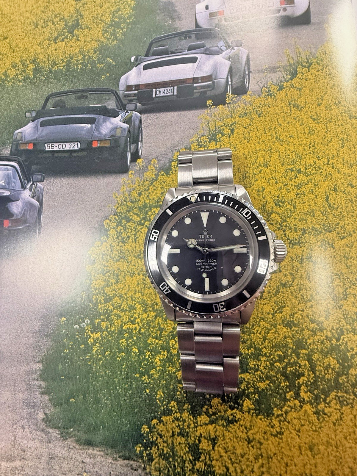 Mens Tudor Oyster Prince Submariner 7928 Stainless 39mm Automatic Watch Cal 390