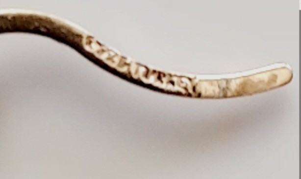 Sterling Huggie Hoop Earrings, Latch Back Closure. Stamped – See Description
