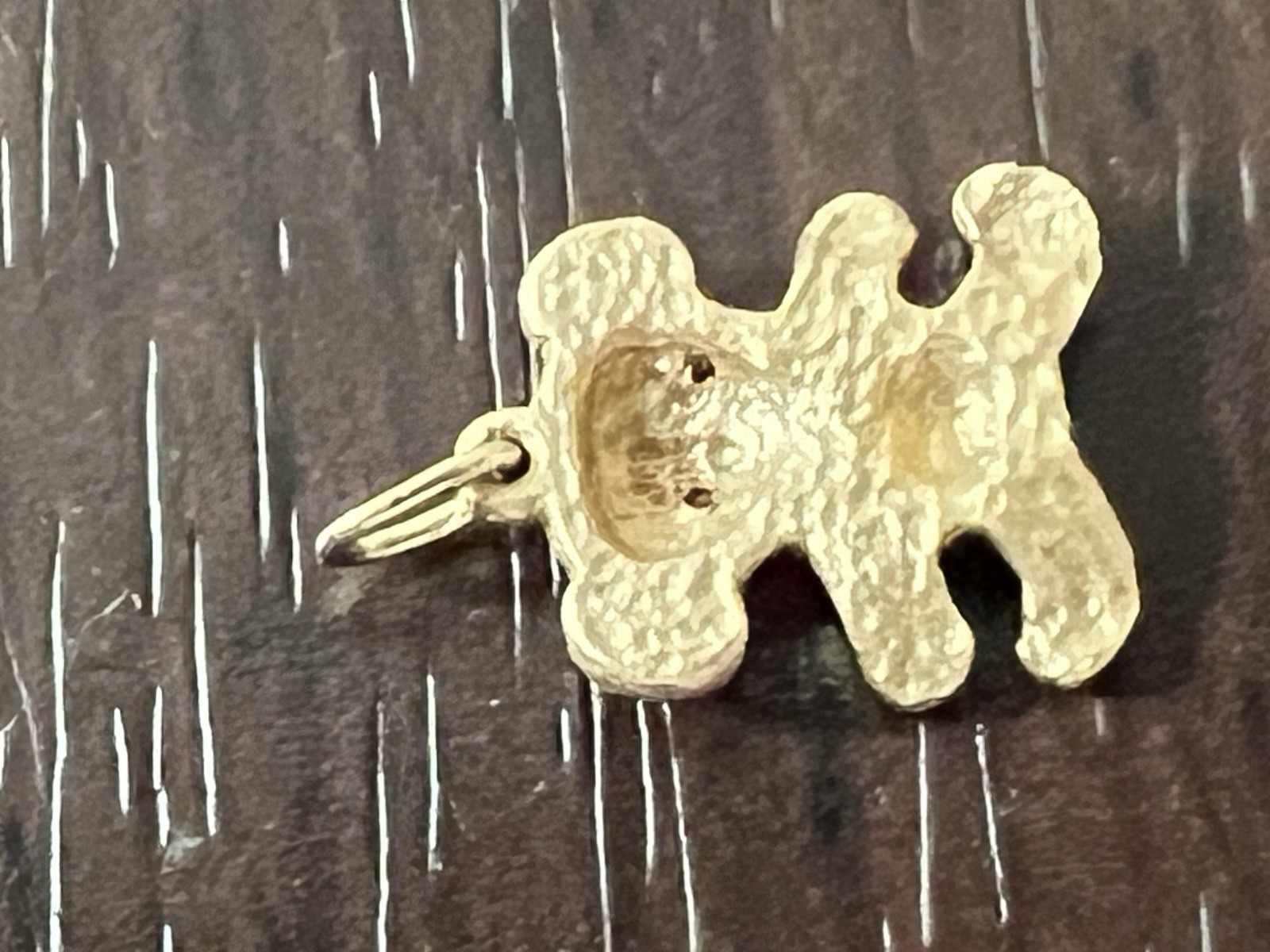2gr Signed by JCF Solid 14k Gold Sapphire Teddy Bear OR Panda Charm 14mm or .75″