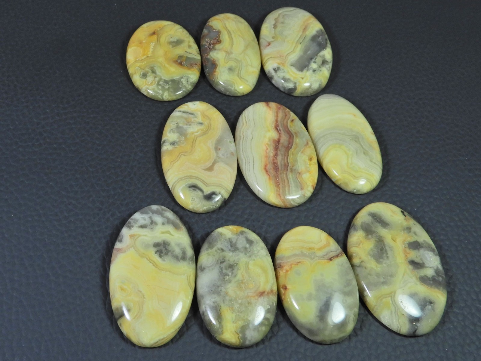 AA++ Natural Australian Crazy Lace Agate Oval Shape Cabochon Loose Gemstone Lot