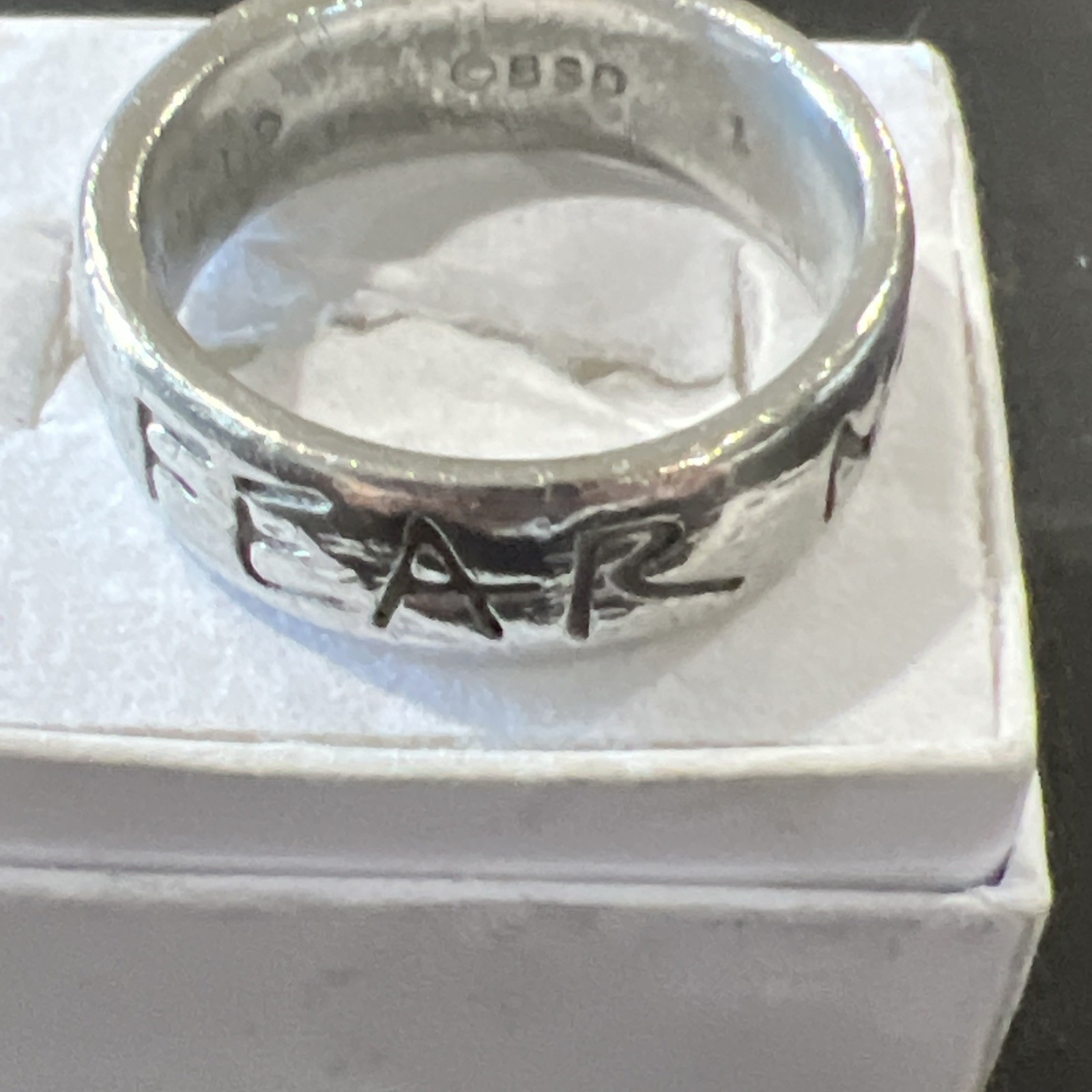 Fear Not Ring Signed Josh 1:9 BSD Size 12.5