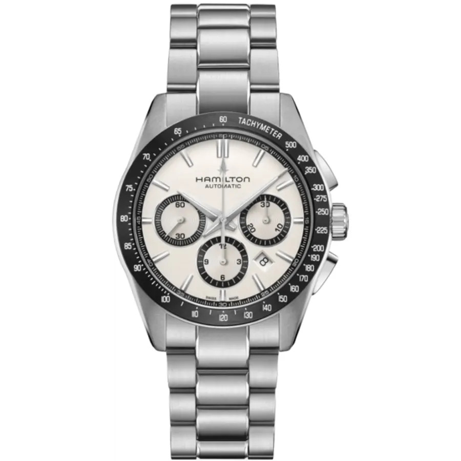 New Hamilton Jazzmaster Auto Chrono Performer 42mm White Men’s Watch H36606110