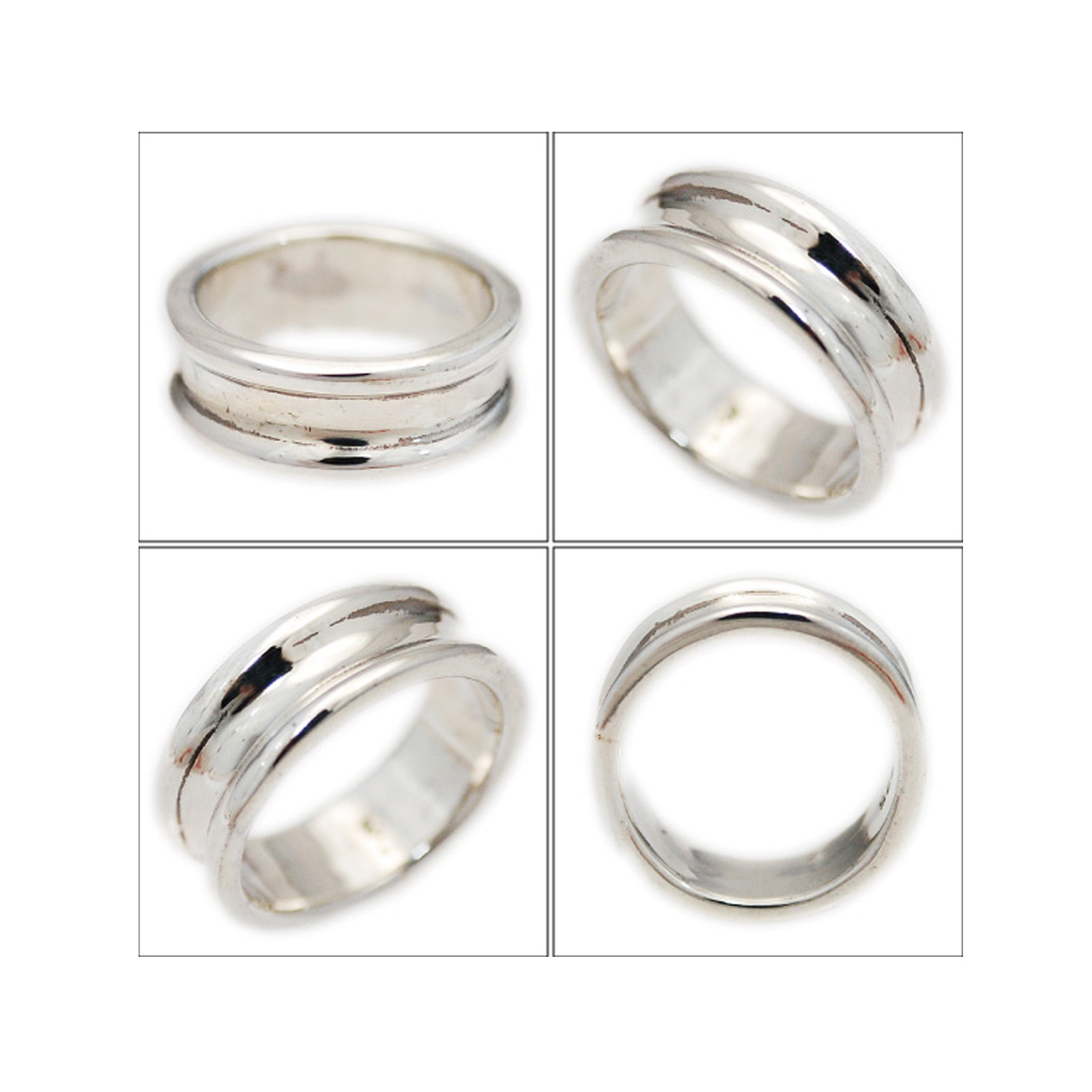 PLAIN CURVE BAND RING 925 STERLING SILVER BIKER JEWERLY won-r013