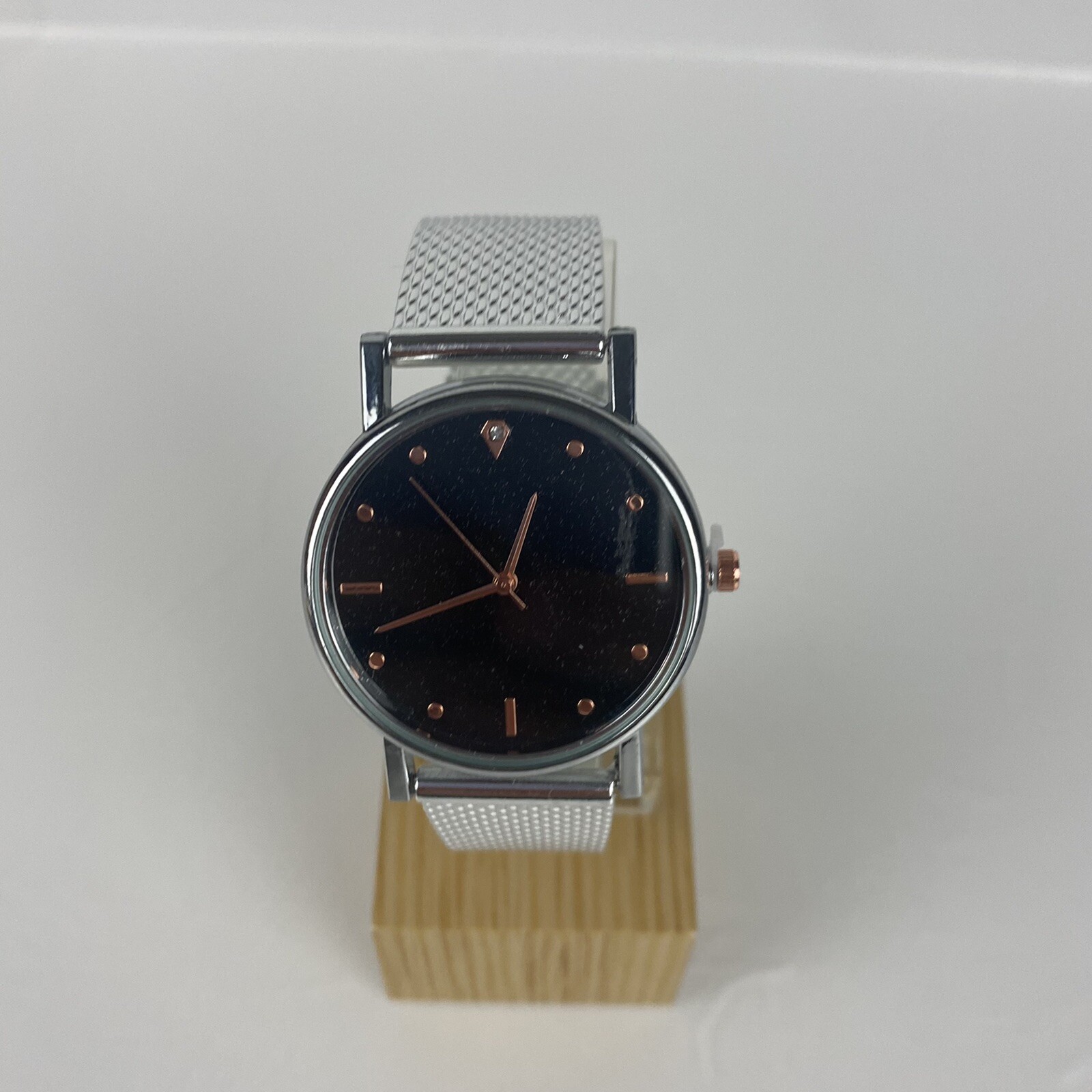Ladies Sparkle Black and White Wrist Watches -Women Quartz Analogue Casual Watch