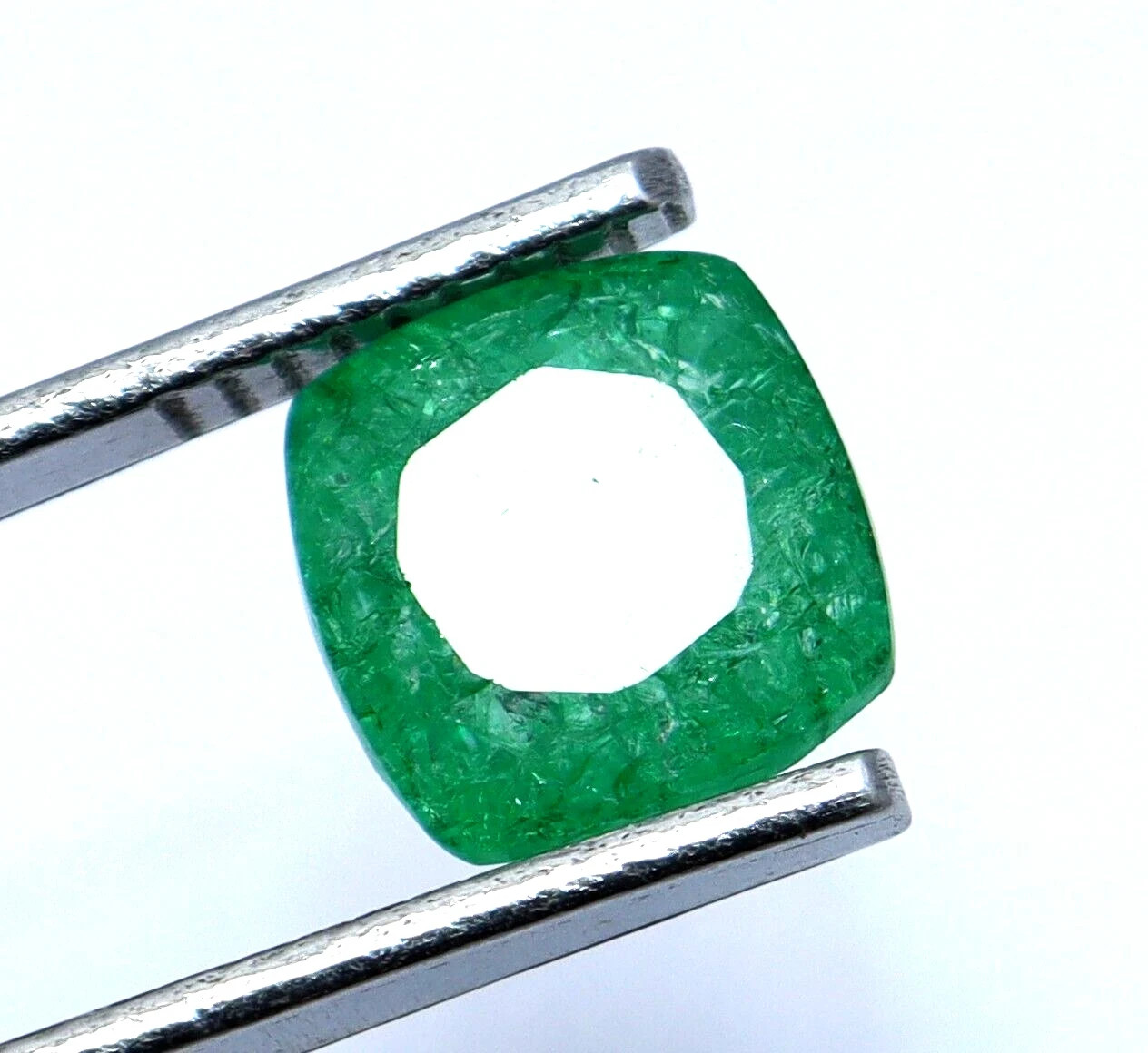 Natural Colombian Emerald Cushion Cut 5.55 Ct Certified Green Loose Gemstone