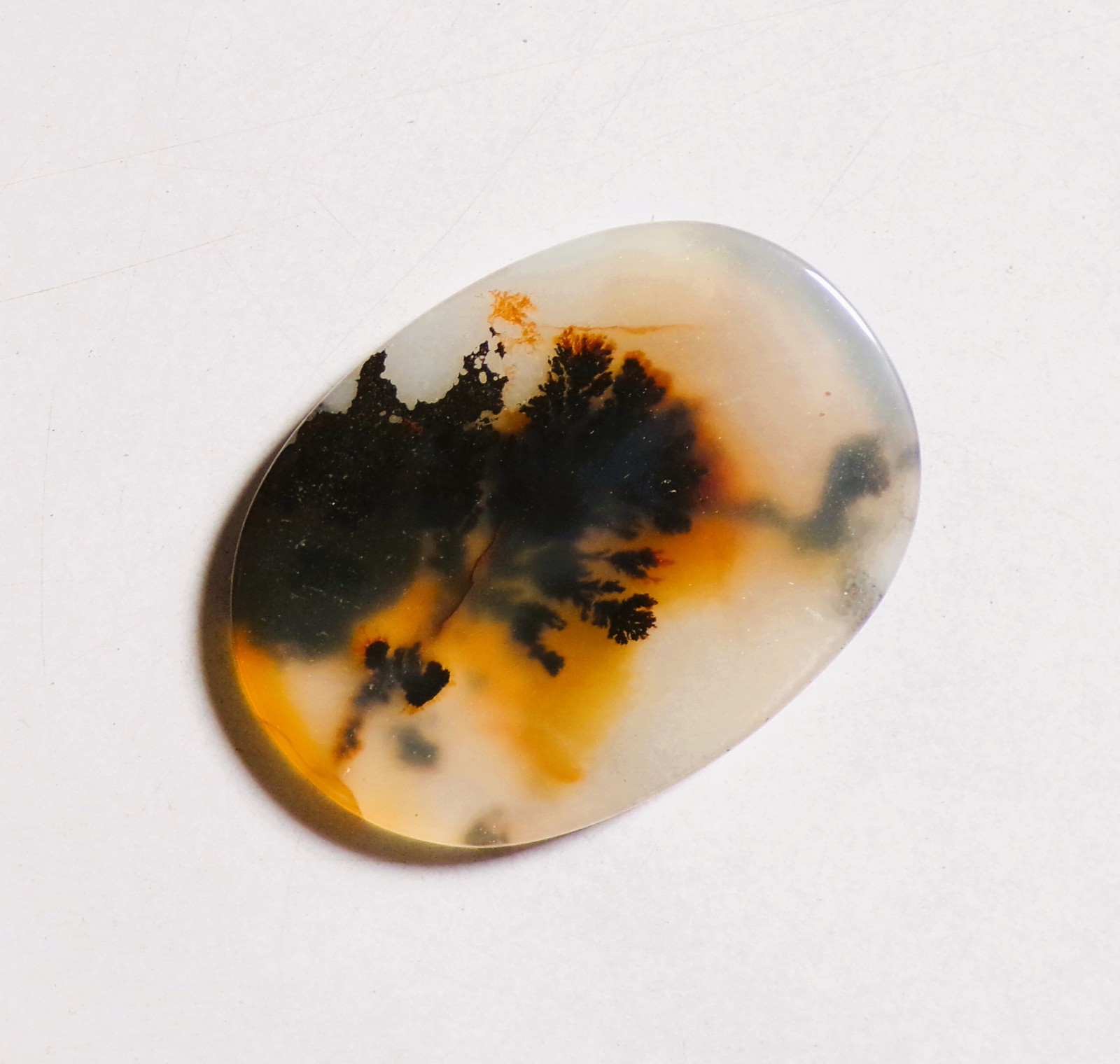 20.50 Cts Natural Shazar Dendritic Agate Cabochon Loose Gemstone 32X24X2.7MM 170