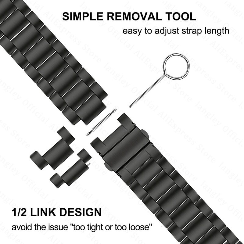 No Gaps Titanium Watch Band for Samsung Galaxy Watch 5/4 40/44mm Metal Strap