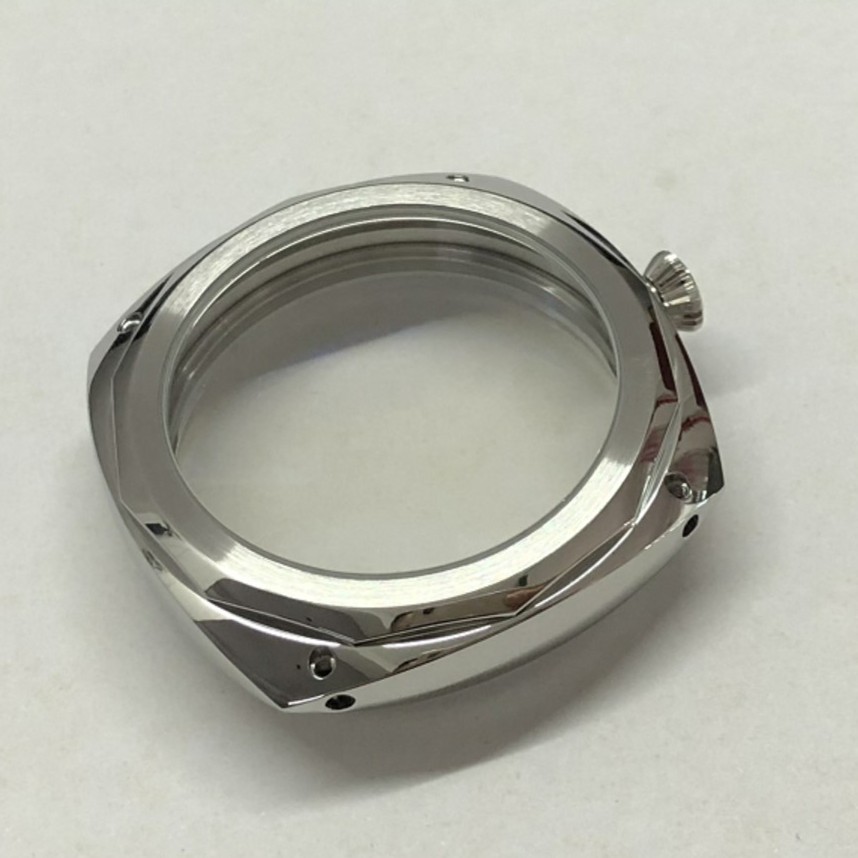 47mm Stainless Watch Case For ETA 6497 6498 For Seagull ST3600 3621 Movement