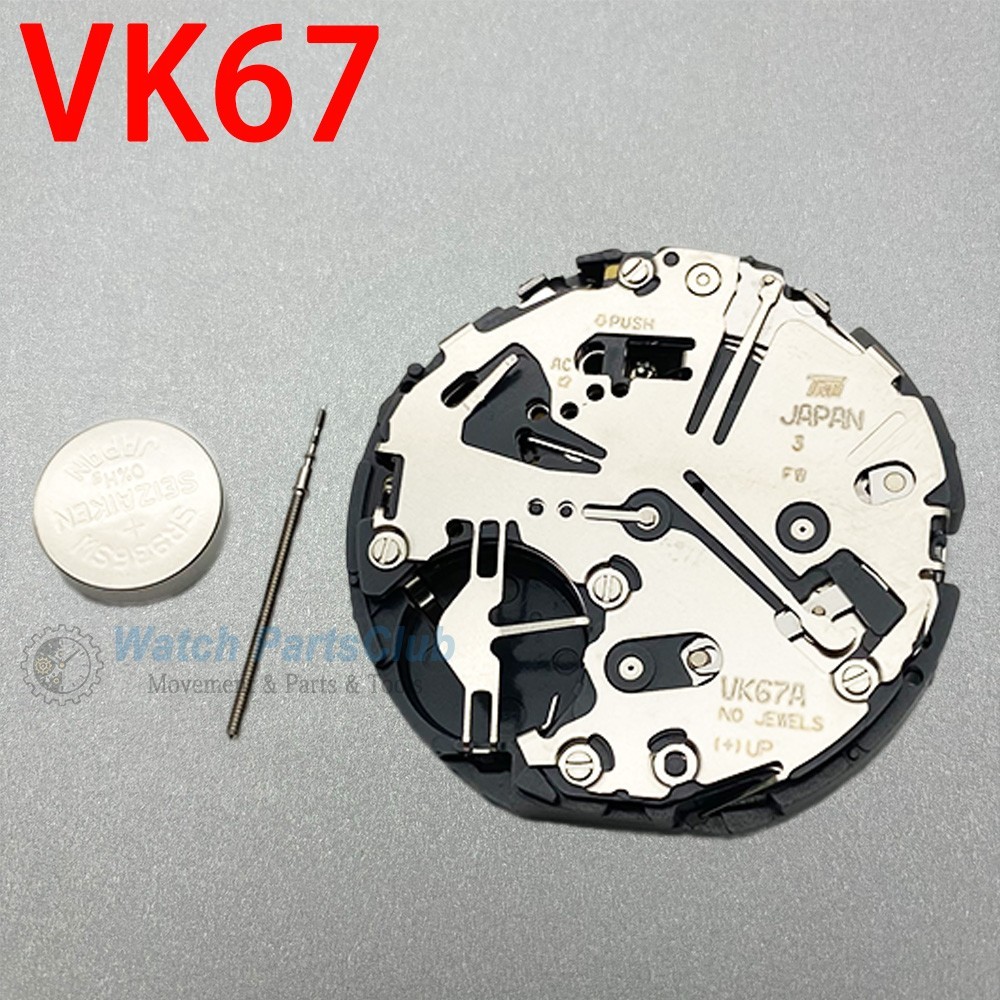 Japan VK63 VK64 VK67 VK68 Quartz Movement Aftermarket Watch Replacement Parts