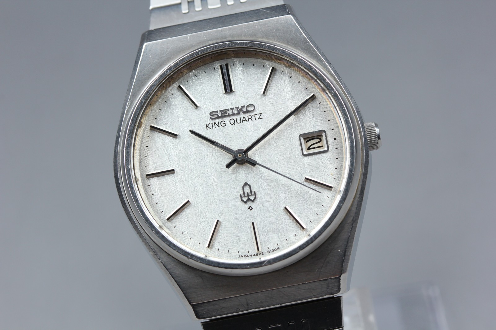 Vintage [Near MINT] Seiko king Quartz 4822-8120 Silver Dial Men’s Watch JAPAN