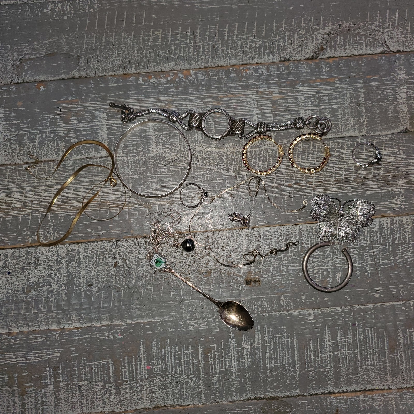 Sterling 925 stamped mixed jewelry “scrap” untested 117 g.