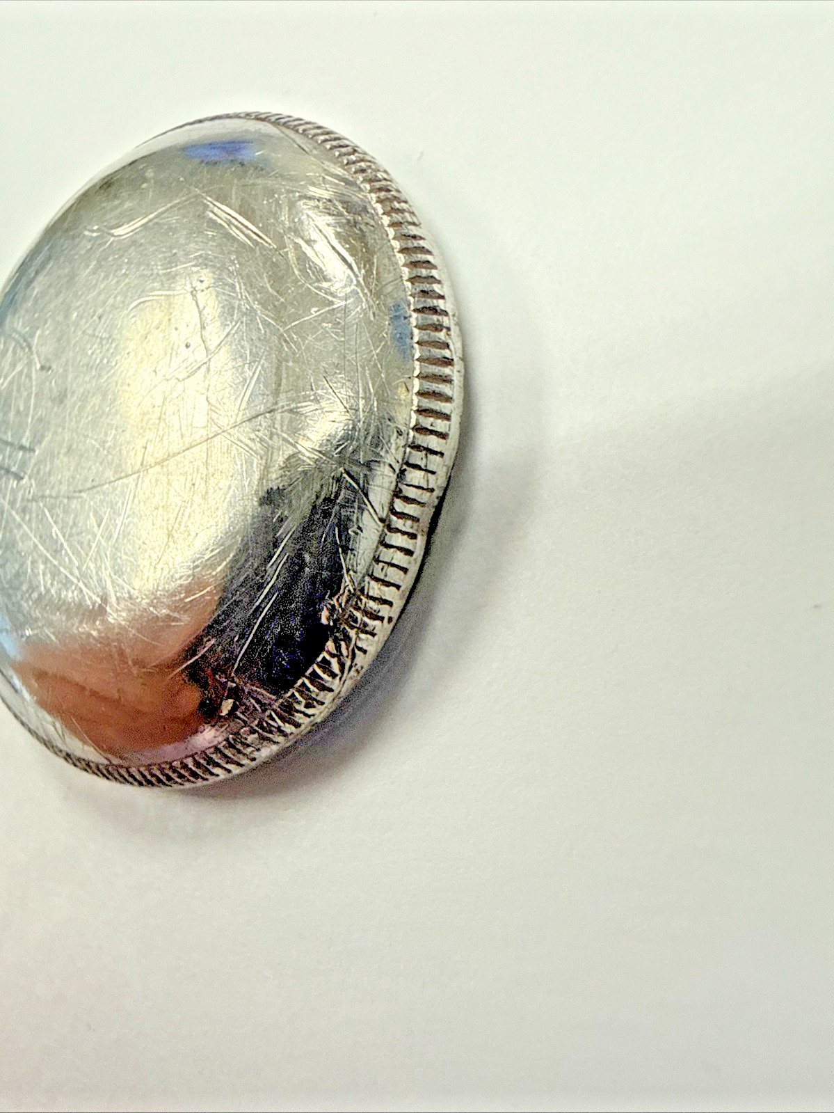 Rolex 3372 Vintage 1940s Bubbleback Steel Watch Case Back For Repair e12207