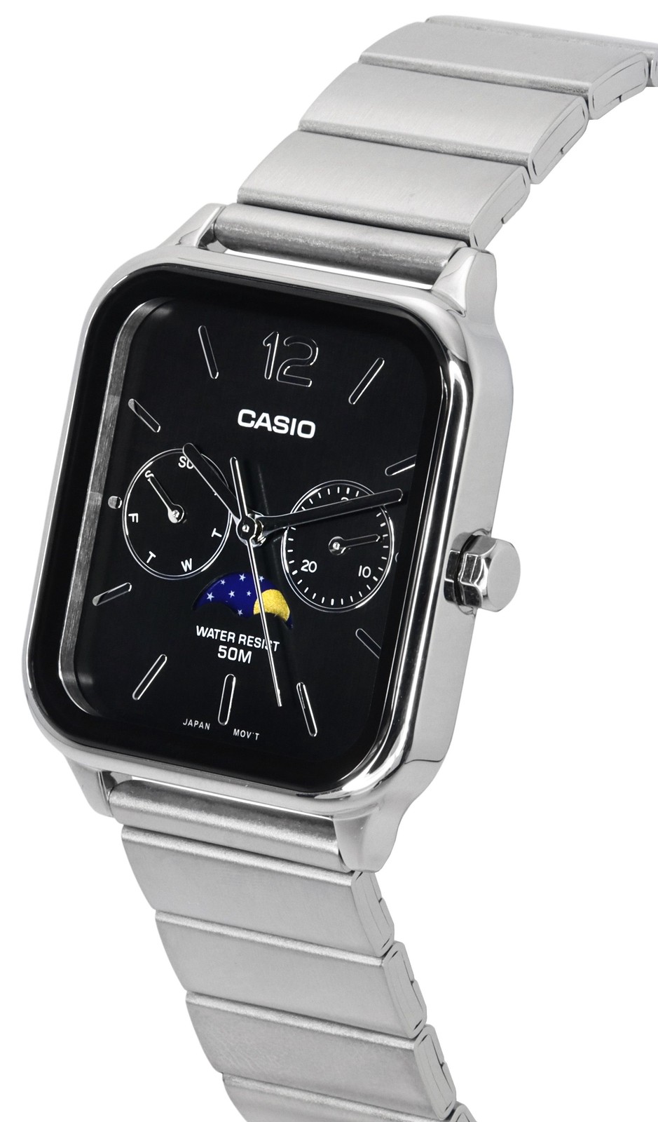 Casio Standard Analog Moon Phase Black Dial Quartz MTP-M305D-1A Men’s Watch
