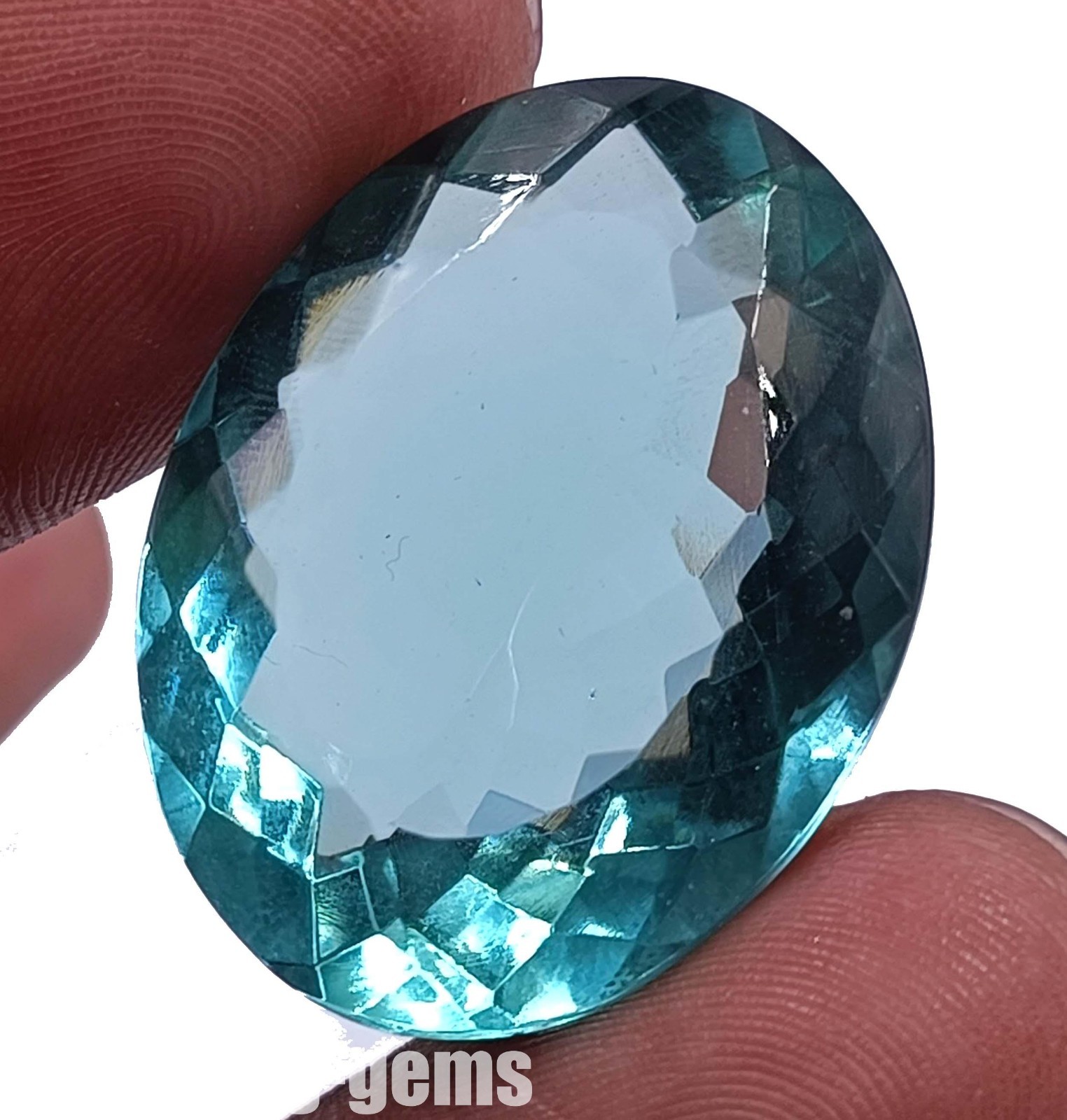 IGL Certified Natural Neon Paraiba Tourmaline – 40.95 Ct Oval Cut Gemstone 5DNA
